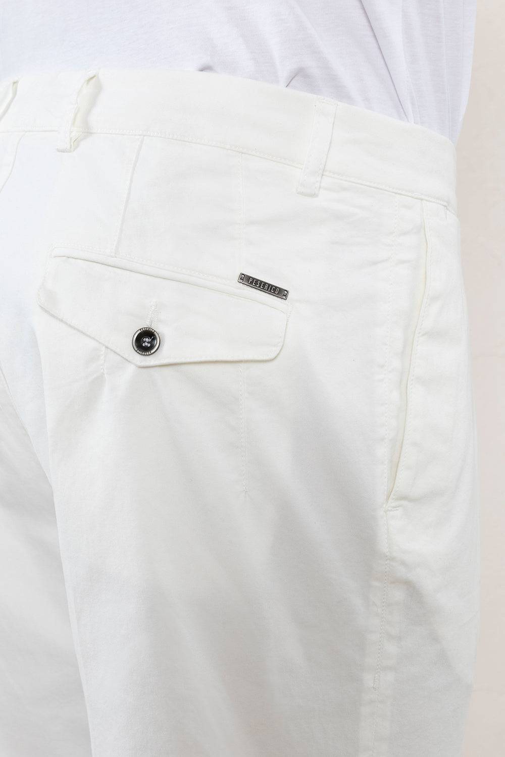 Peserico Pantalone chino in gabardina di cotone stretch Qualità