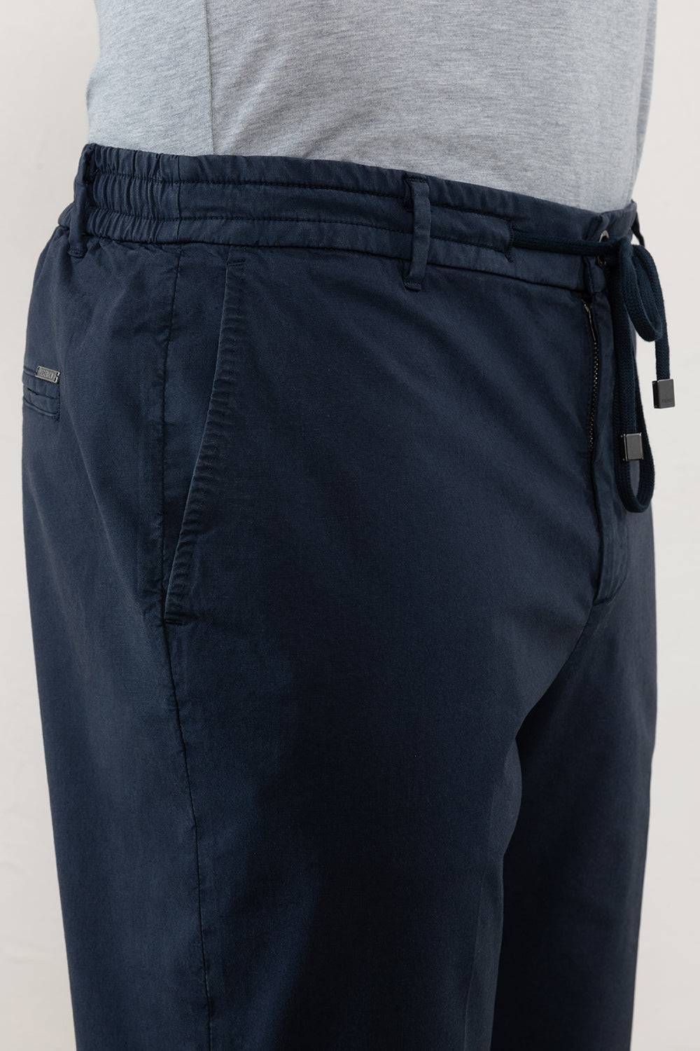 Peserico Pantalone jogger in leggera tela di cotone lyocell Vendita