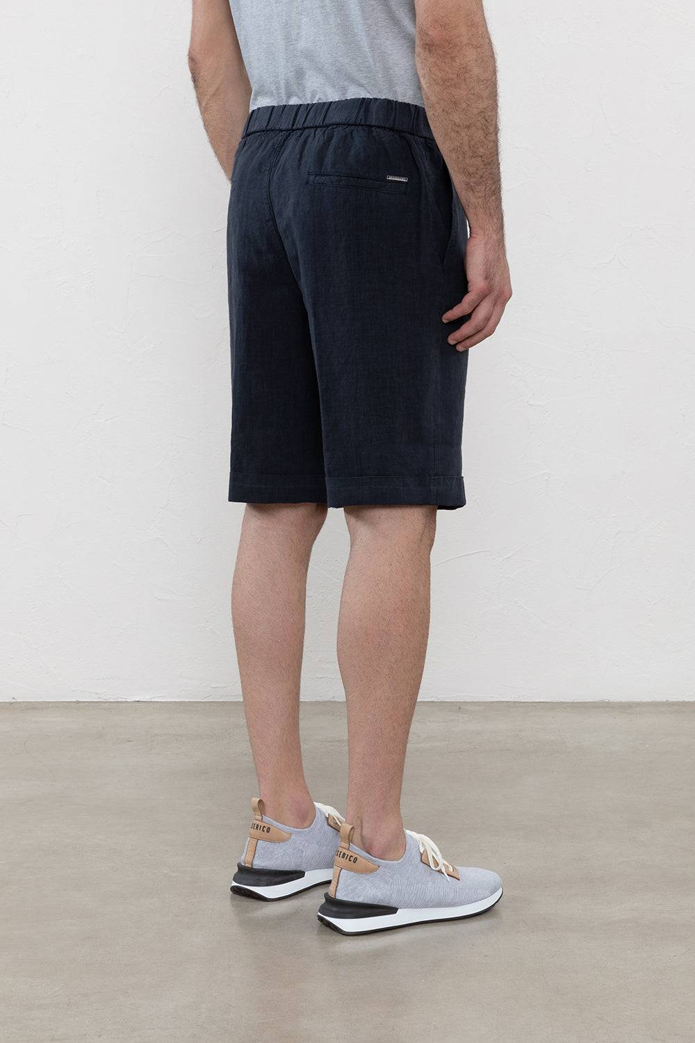 Peserico Pantaloncini in tela di lino Flash Sale