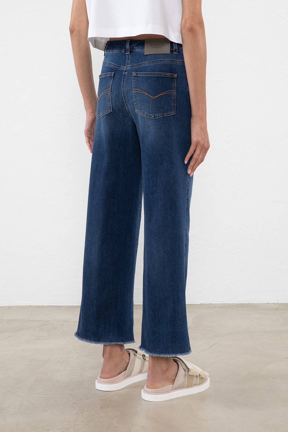 Peserico Denim in leggero cotone comfort Liquidazione