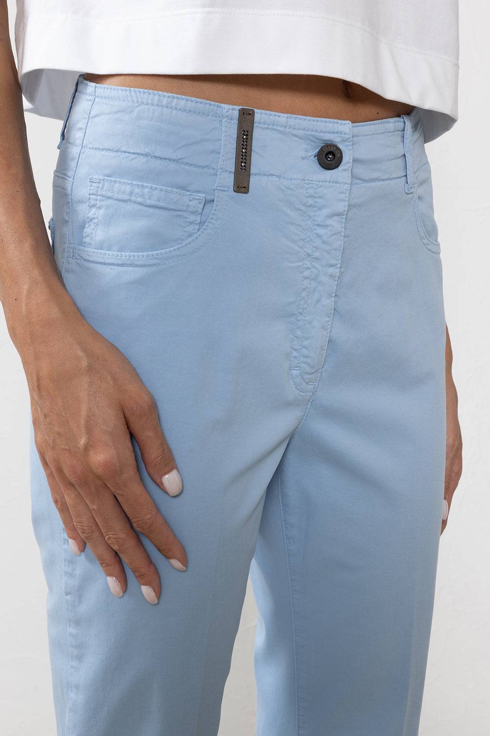 Peserico Pantalone in gabardina di cotone stretch Super Saving Price