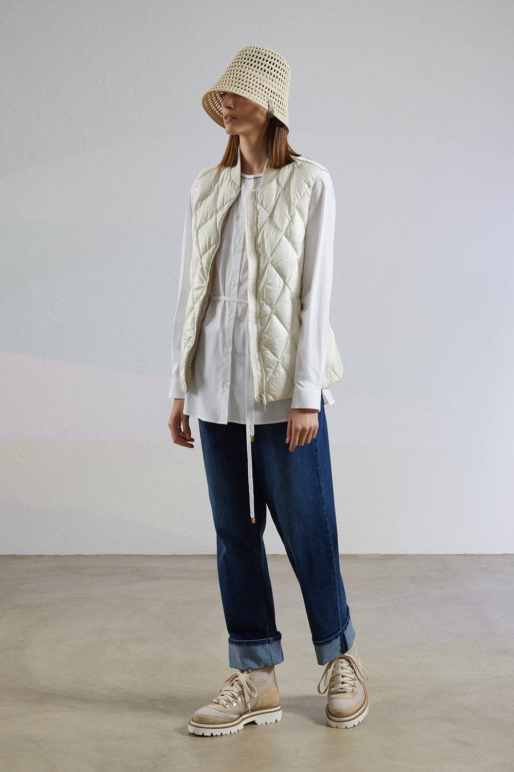 Peserico Gilet ultraleggero in piuma Sostegno trimestrale