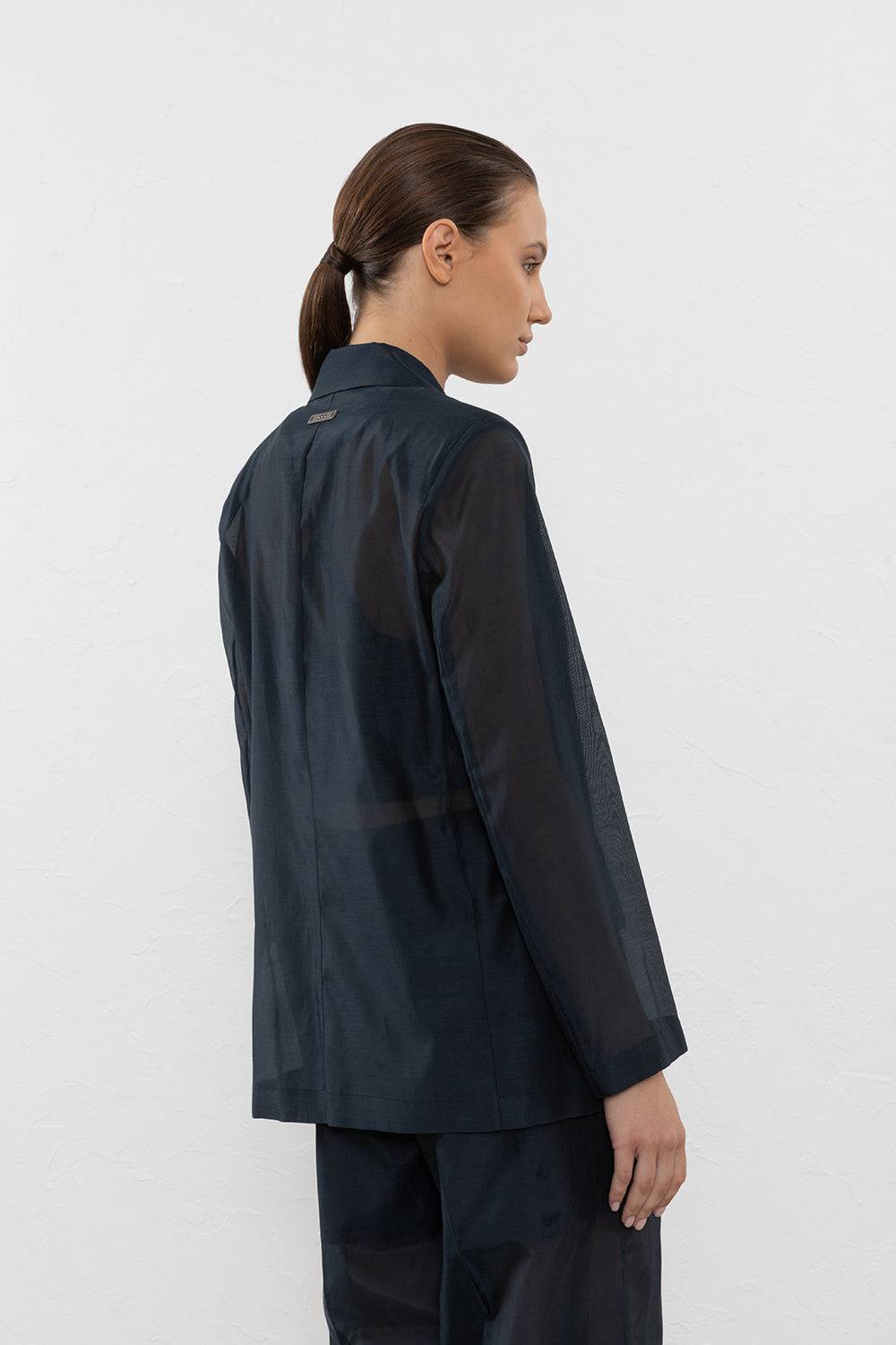 Peserico Blazer doppiopetto in organza di cotone e seta Enormi sconti
