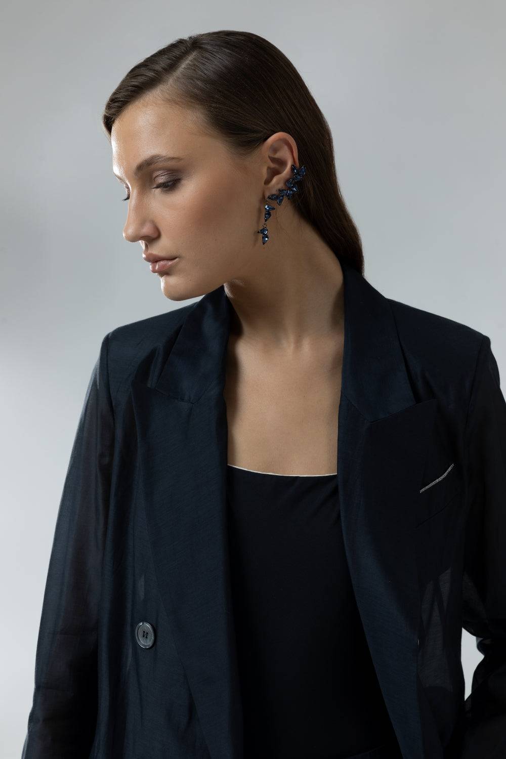 Peserico Blazer doppiopetto in organza di cotone e seta Enormi sconti