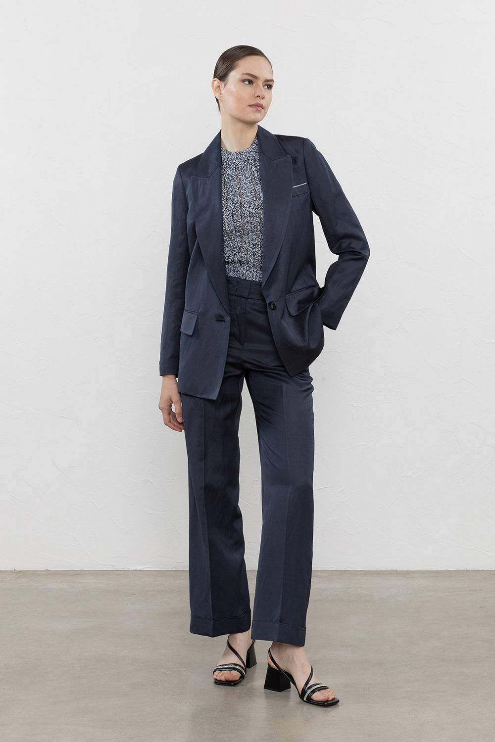 Peserico Blazer monopetto in twill di viscosa, lino e cotone 50% di sconto per tempo limitato