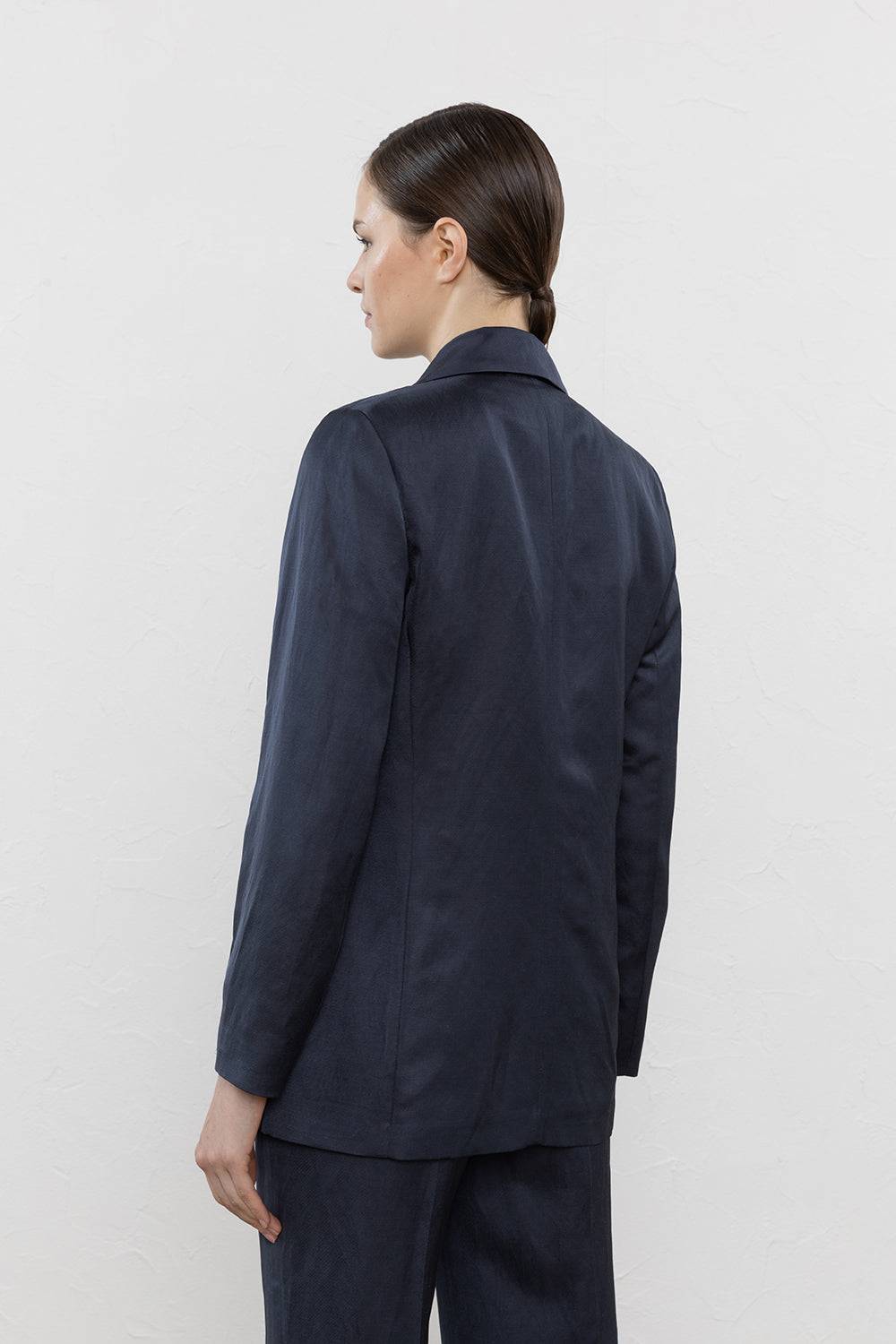 Peserico Blazer monopetto in twill di viscosa, lino e cotone 50% di sconto per tempo limitato