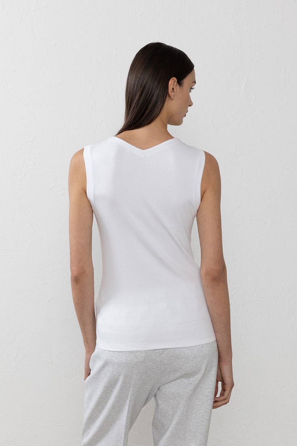 Peserico Top in microcostina jersey stretch Qualità Garantita