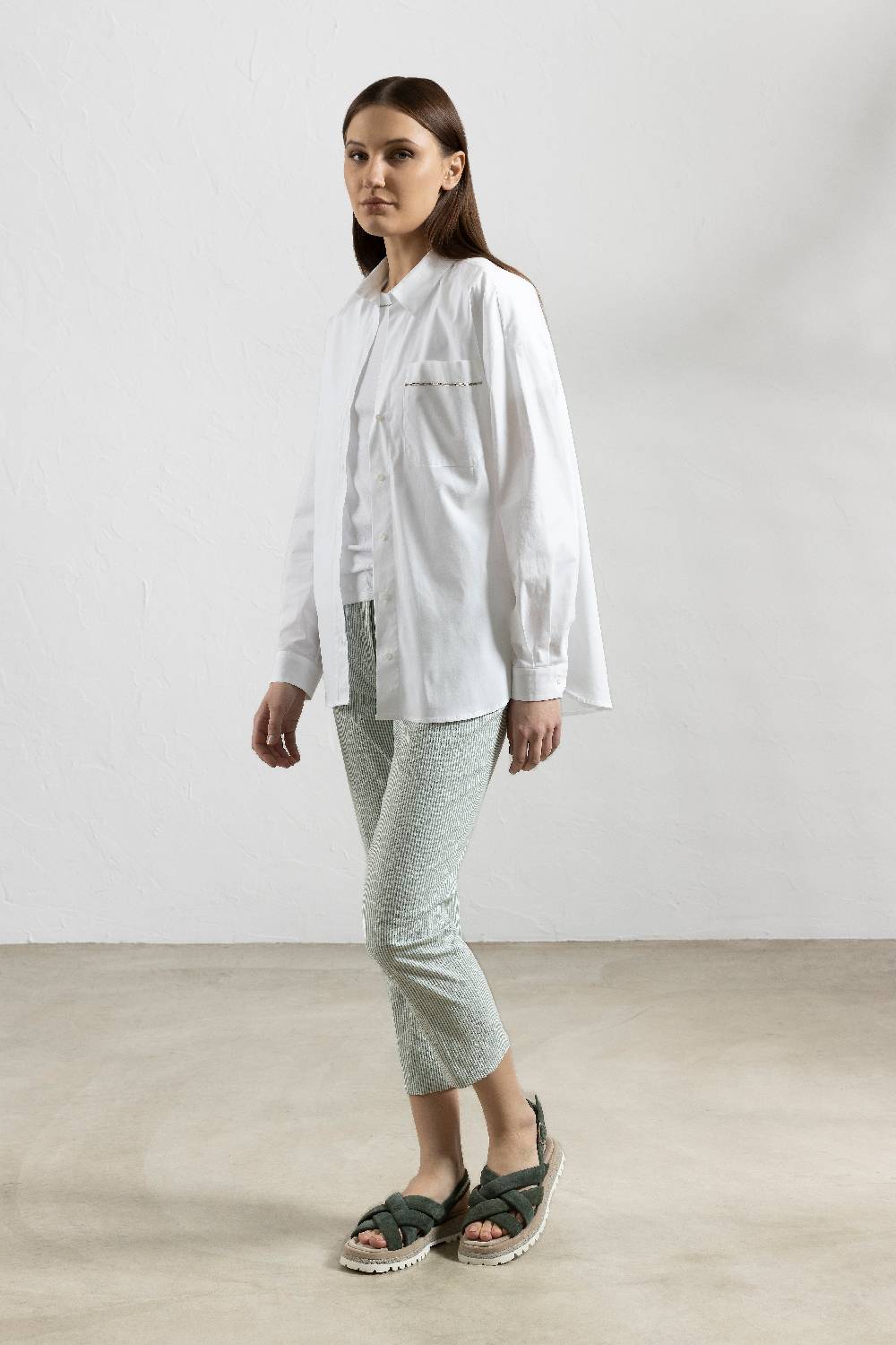 Peserico T-shirt in microcostina di jersey stretch Acquista Ora