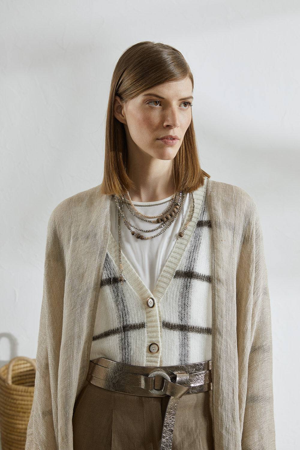 Peserico Top in crepe de chine in seta stretch Consegna Veloce