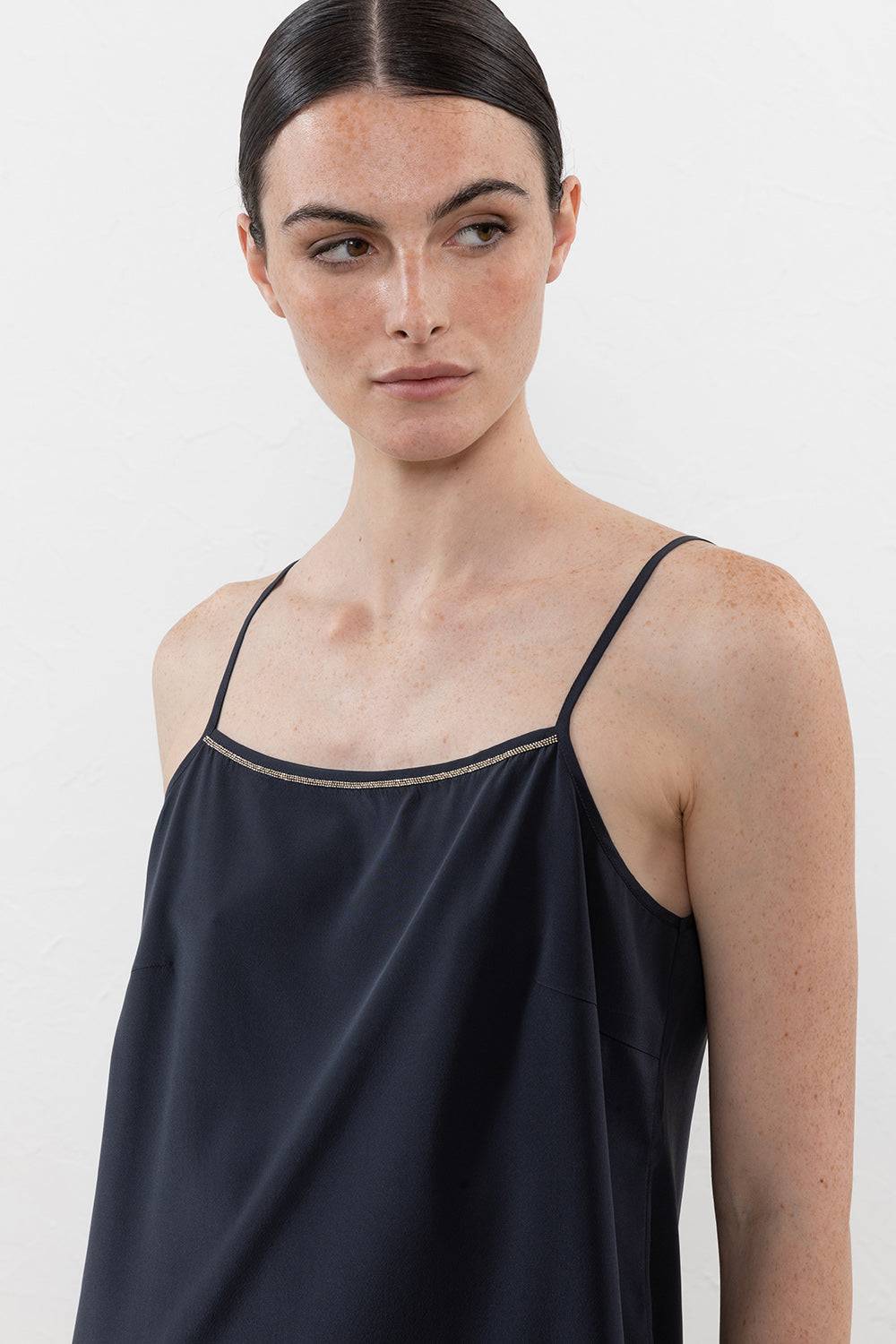 Peserico Top in crepe de chine in seta stretch Affare Del Giorno