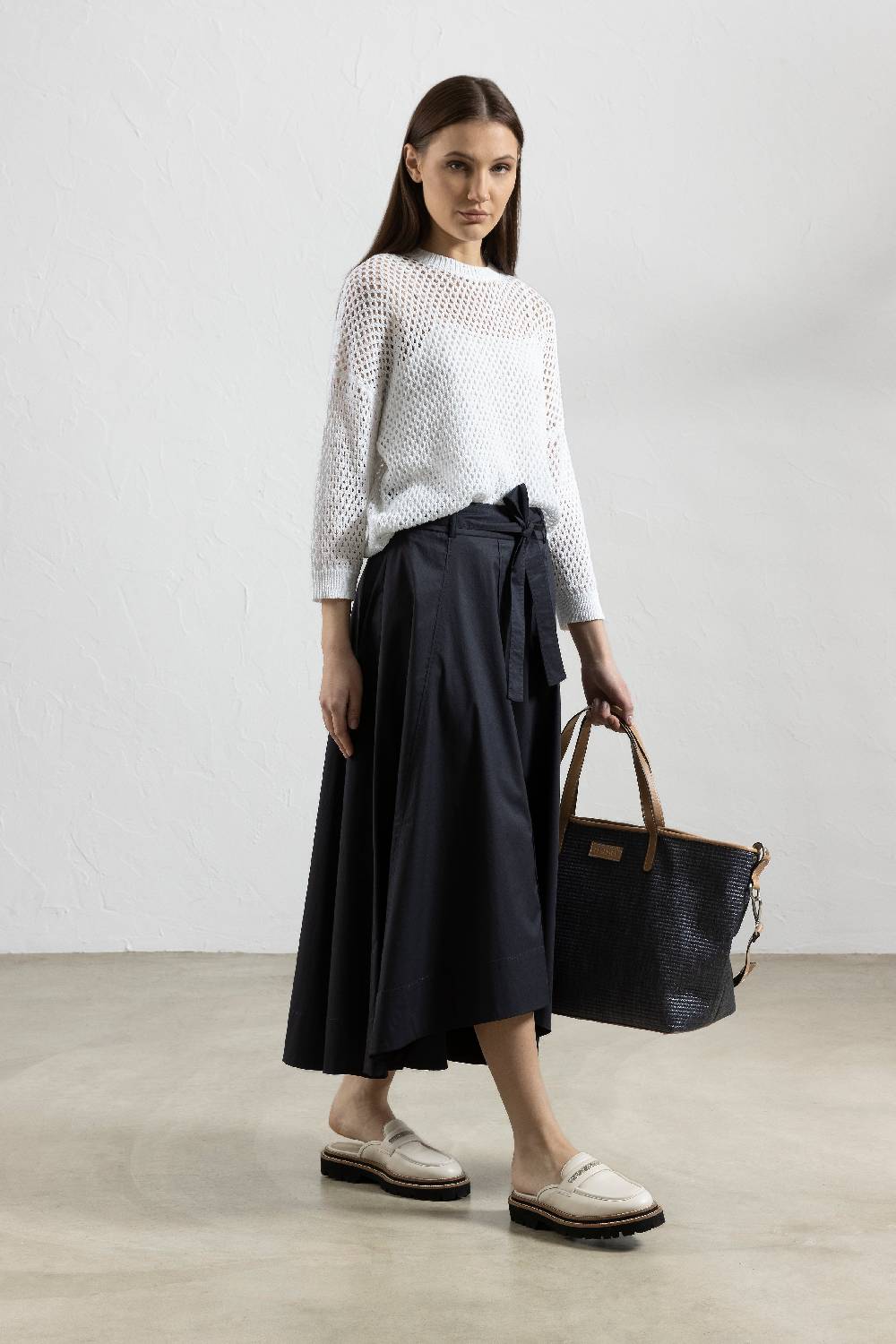 Peserico Top in crepe de chine in seta stretch Sottocosto