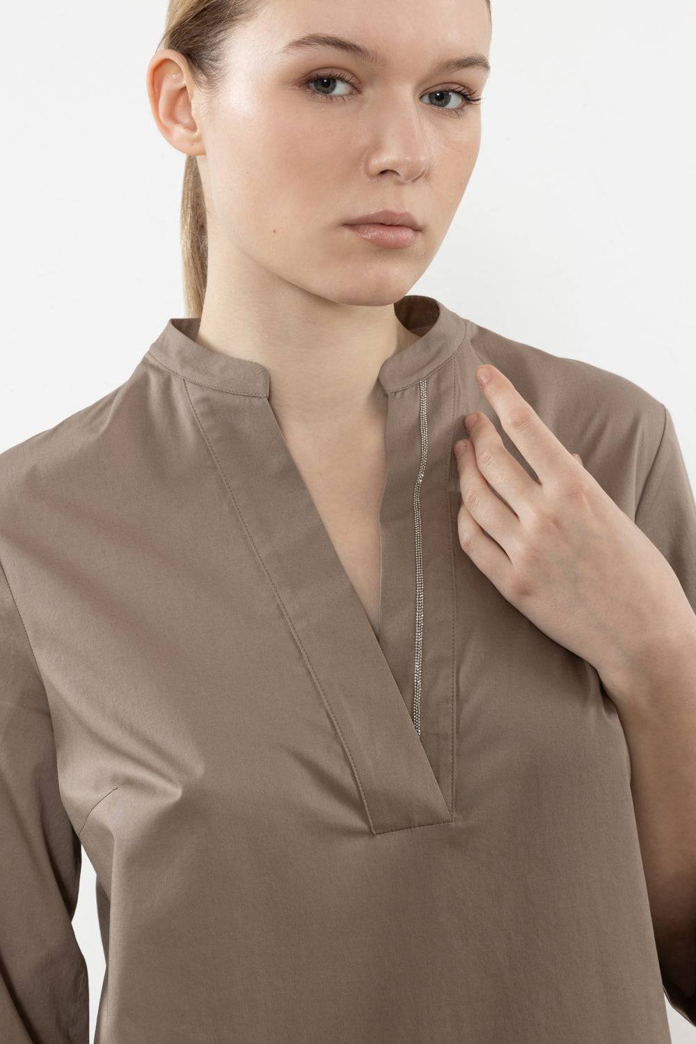 Peserico Abito in leggero raso di cotone stretch Saldi