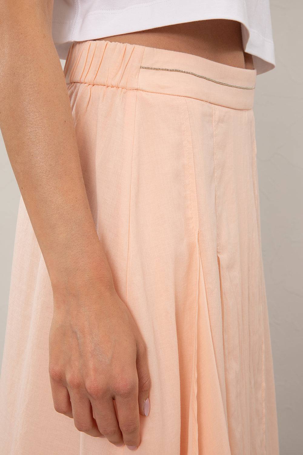 Peserico Gonna midi in voile di puro cotone Offerta speciale