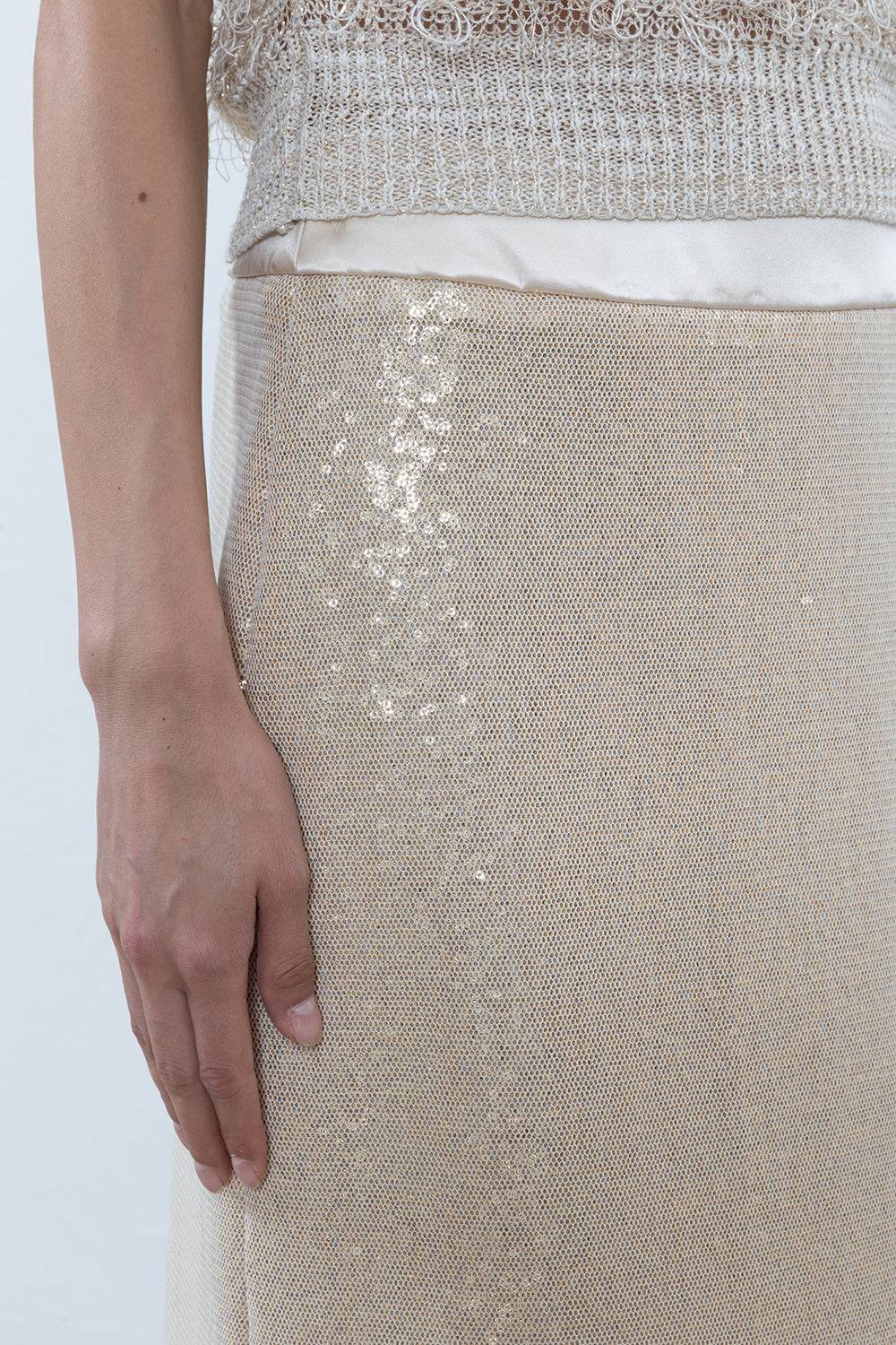 Peserico Gonna midi in tulle e paillettes Vendite stagionali