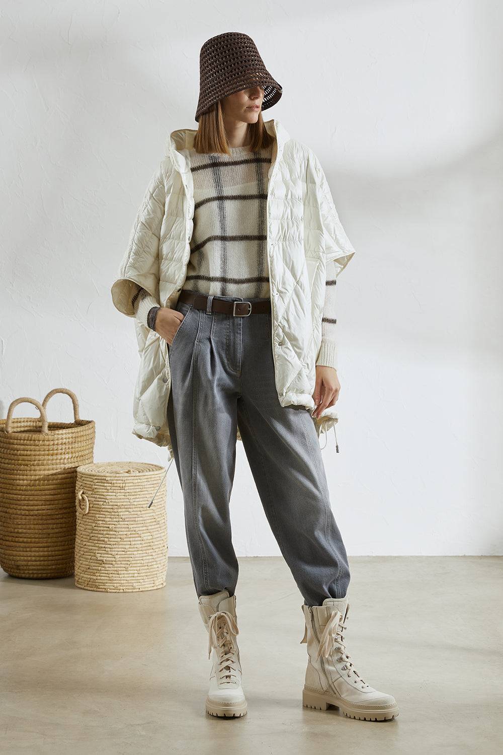 Peserico Denim Carrot in cotone stretch Cyber Monday
