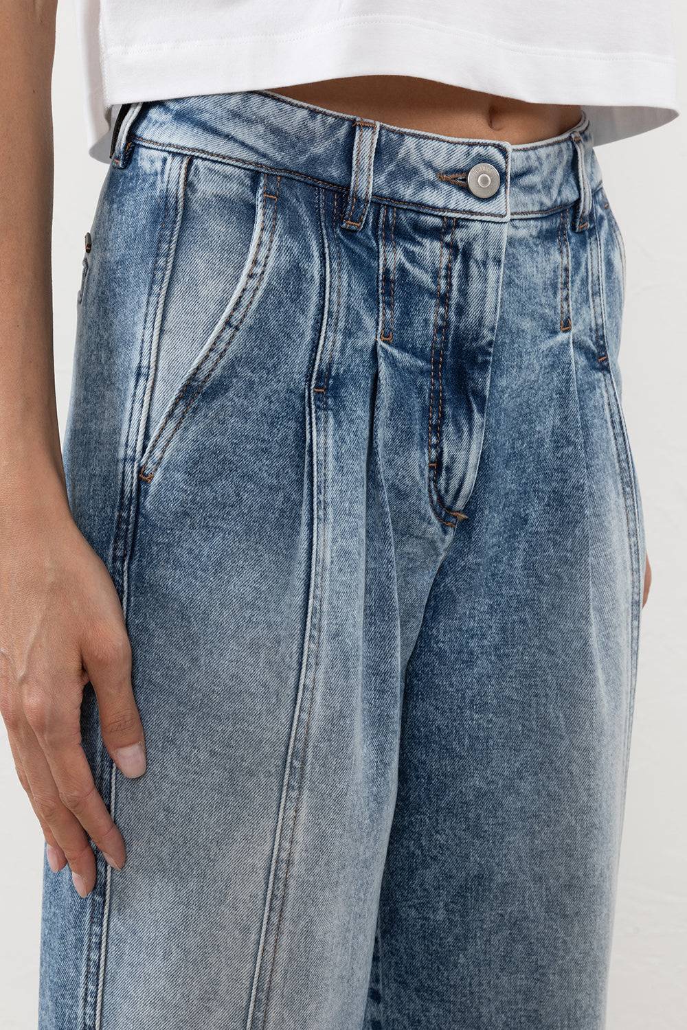 Peserico Pantalone denim in twill di cotone stretch Offerta Anniversario