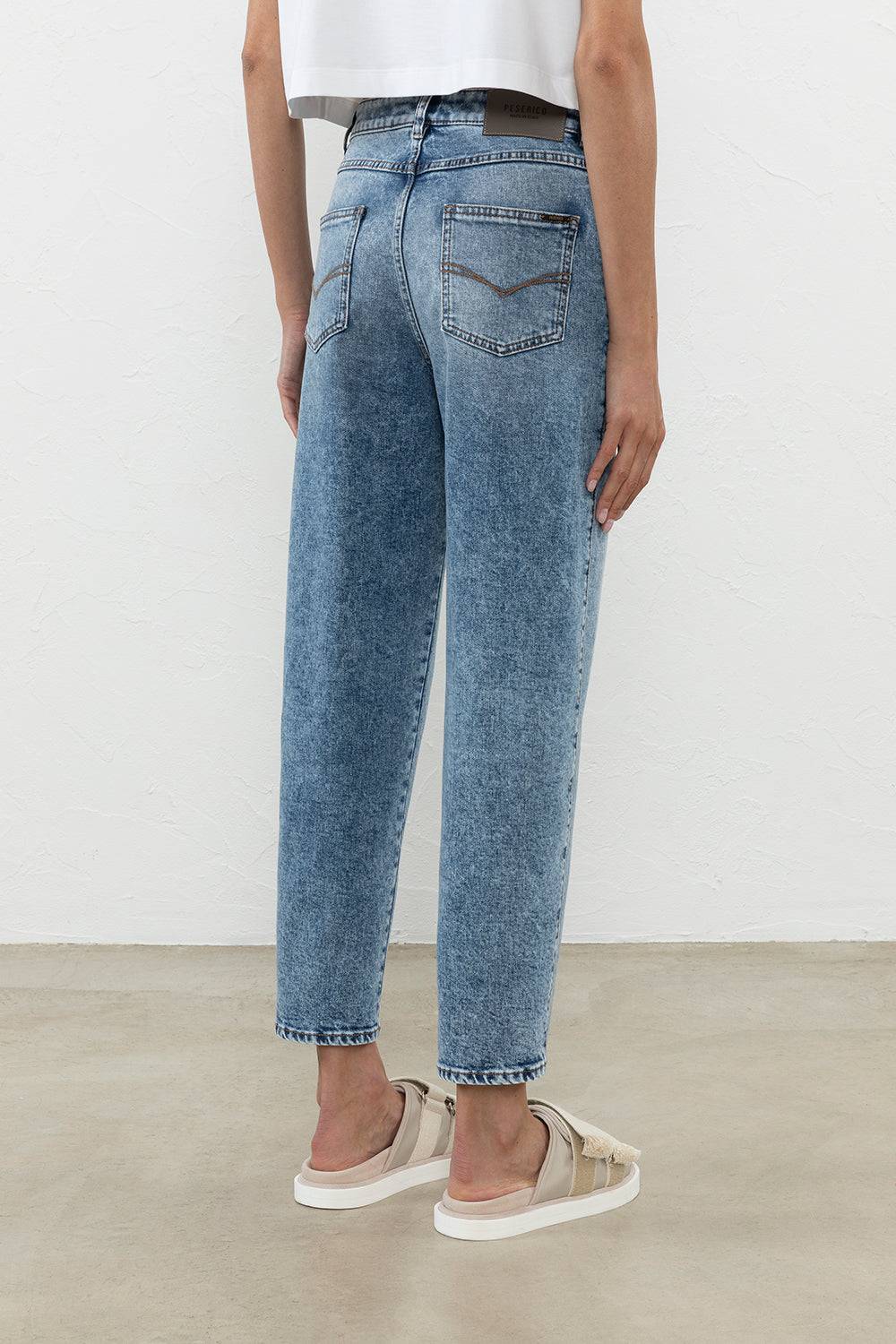 Peserico Pantalone denim in twill di cotone stretch Offerta migliore