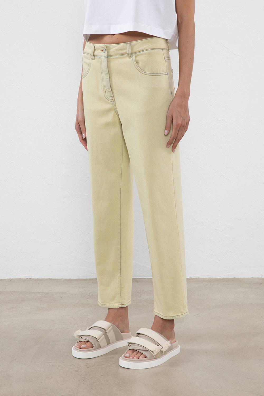 Peserico Pantalone denim in twill di cotone stretch