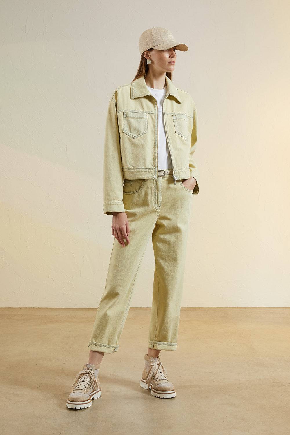 Peserico Pantalone denim in twill di cotone stretch Online Outlet