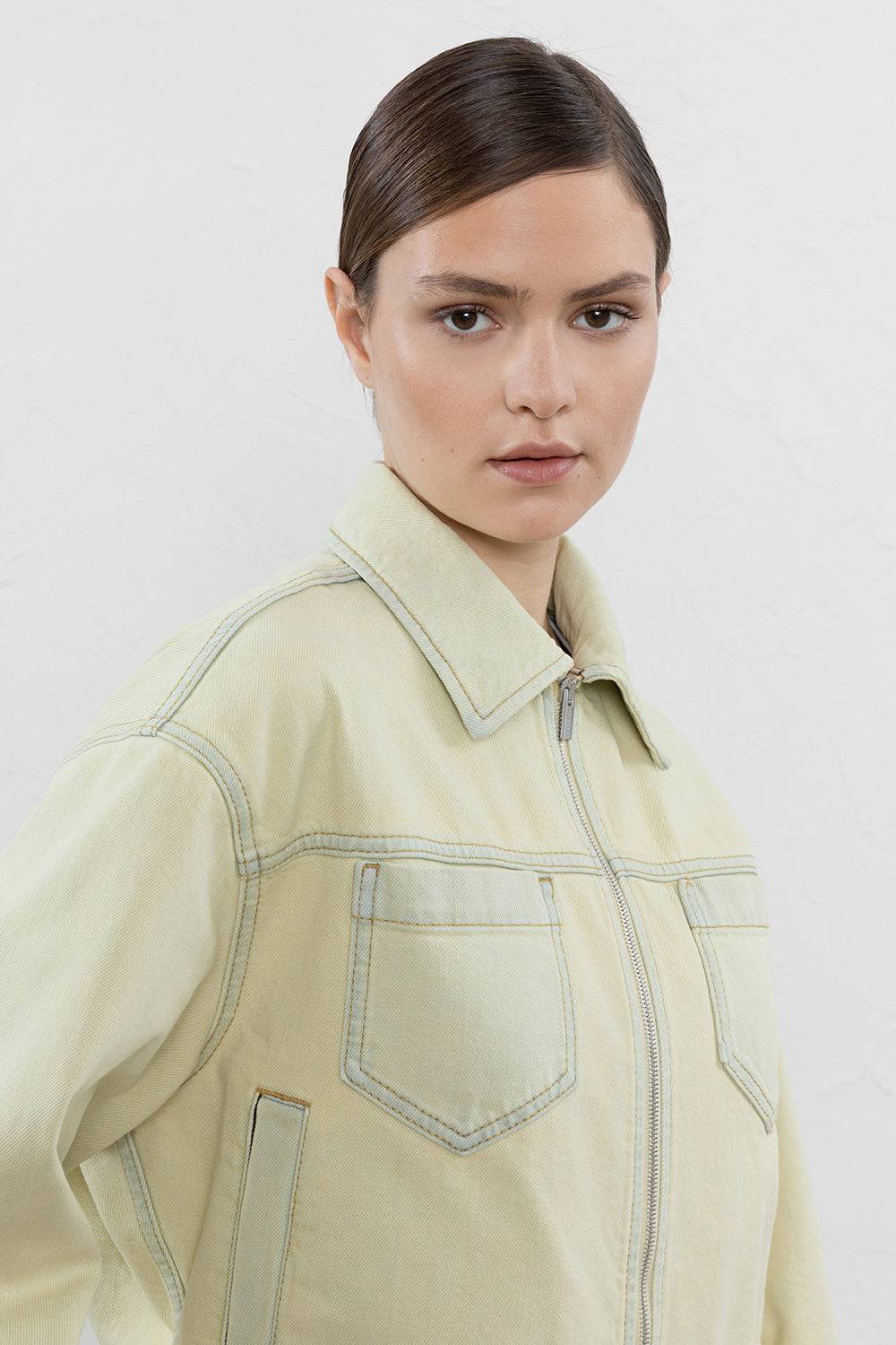 Peserico Giubbino denim in twill di cotone stretch Offerta temporanea