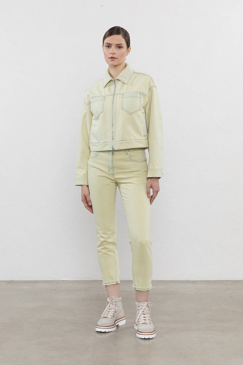 Peserico Giubbino denim in twill di cotone stretch Offerta temporanea