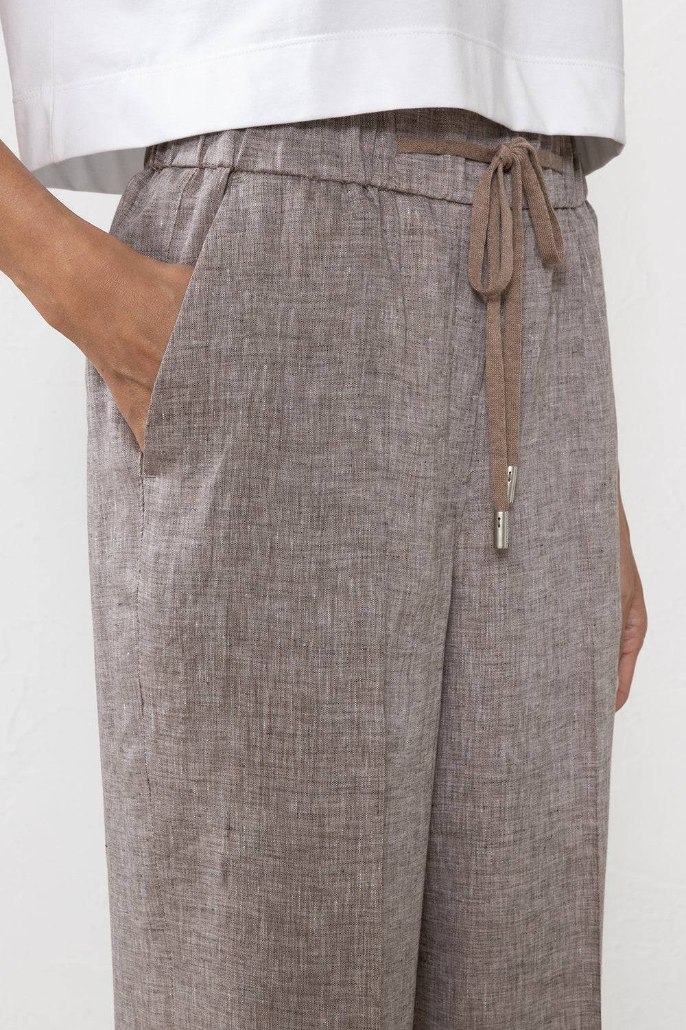 Peserico Pantalone in tela leggera di puro lino Nuovi prodotti