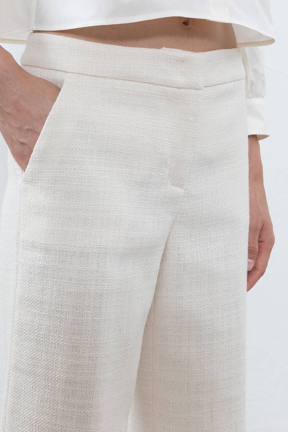 Peserico Pantalone alla caviglia in stuoia grezza di cotone Bestseller