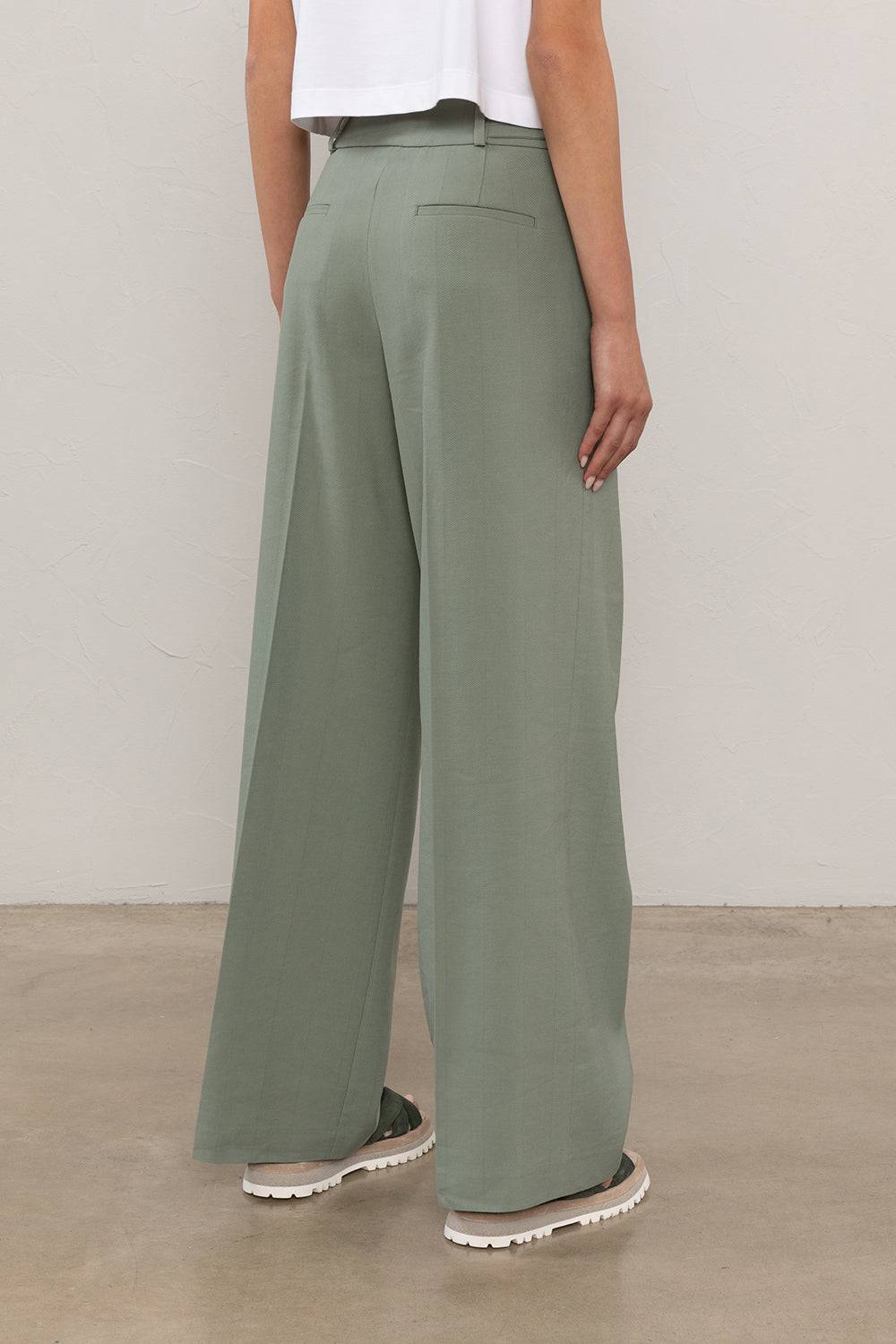 Peserico Pantalone a palazzo in lino e cotone Comprane uno, ottenene uno gratis