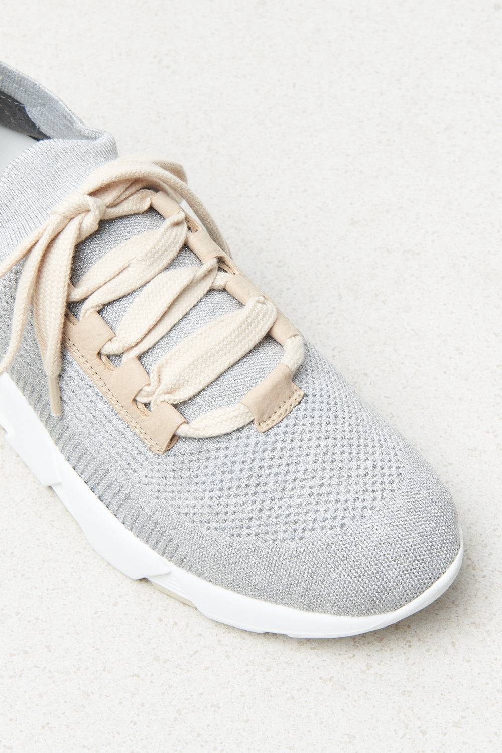 Peserico Sneaker di maglia di cotone e lurex Enormi risparmi