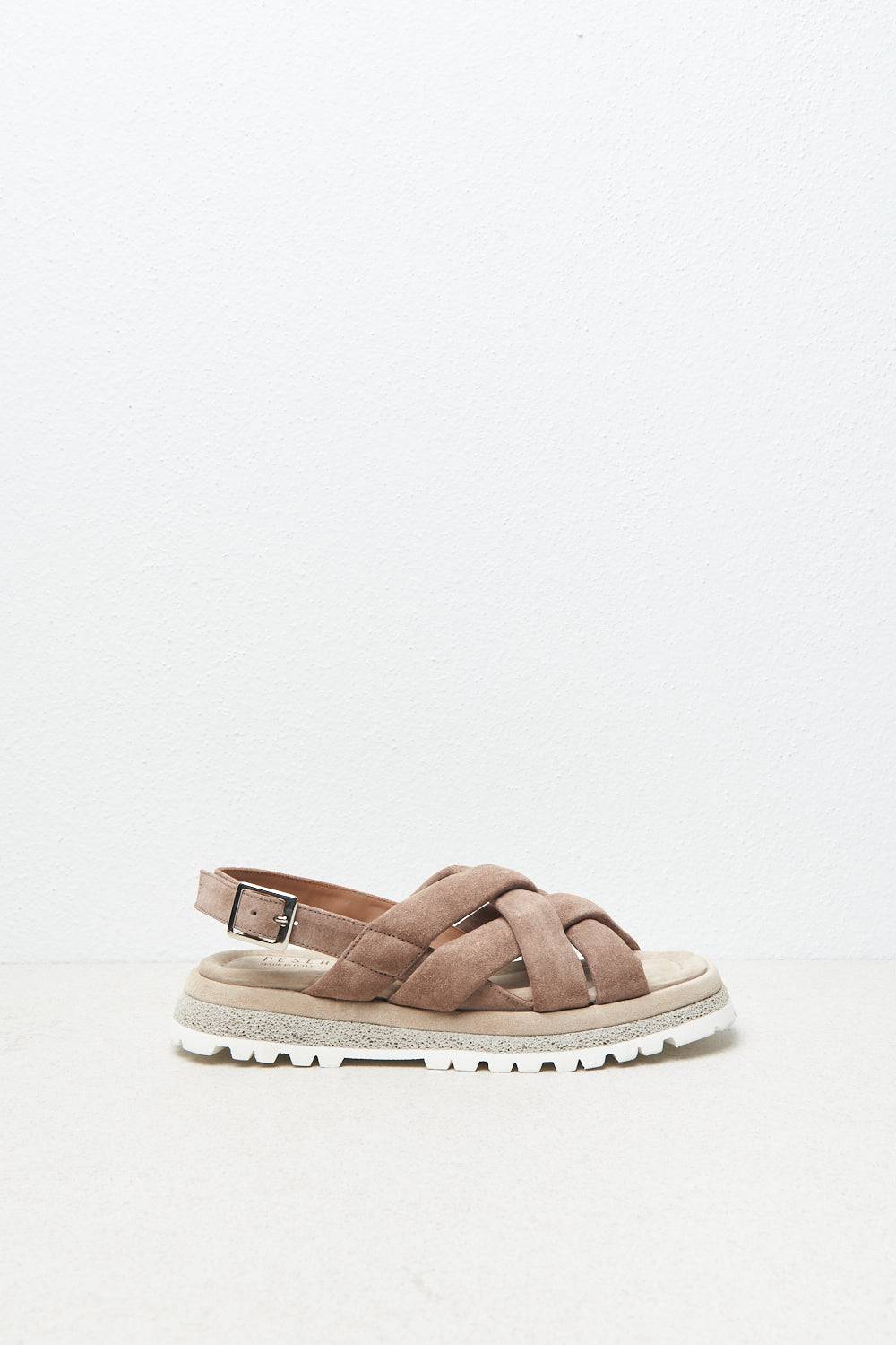 Peserico Sandalo slingback in pelle scamosciata Rilascio limitato