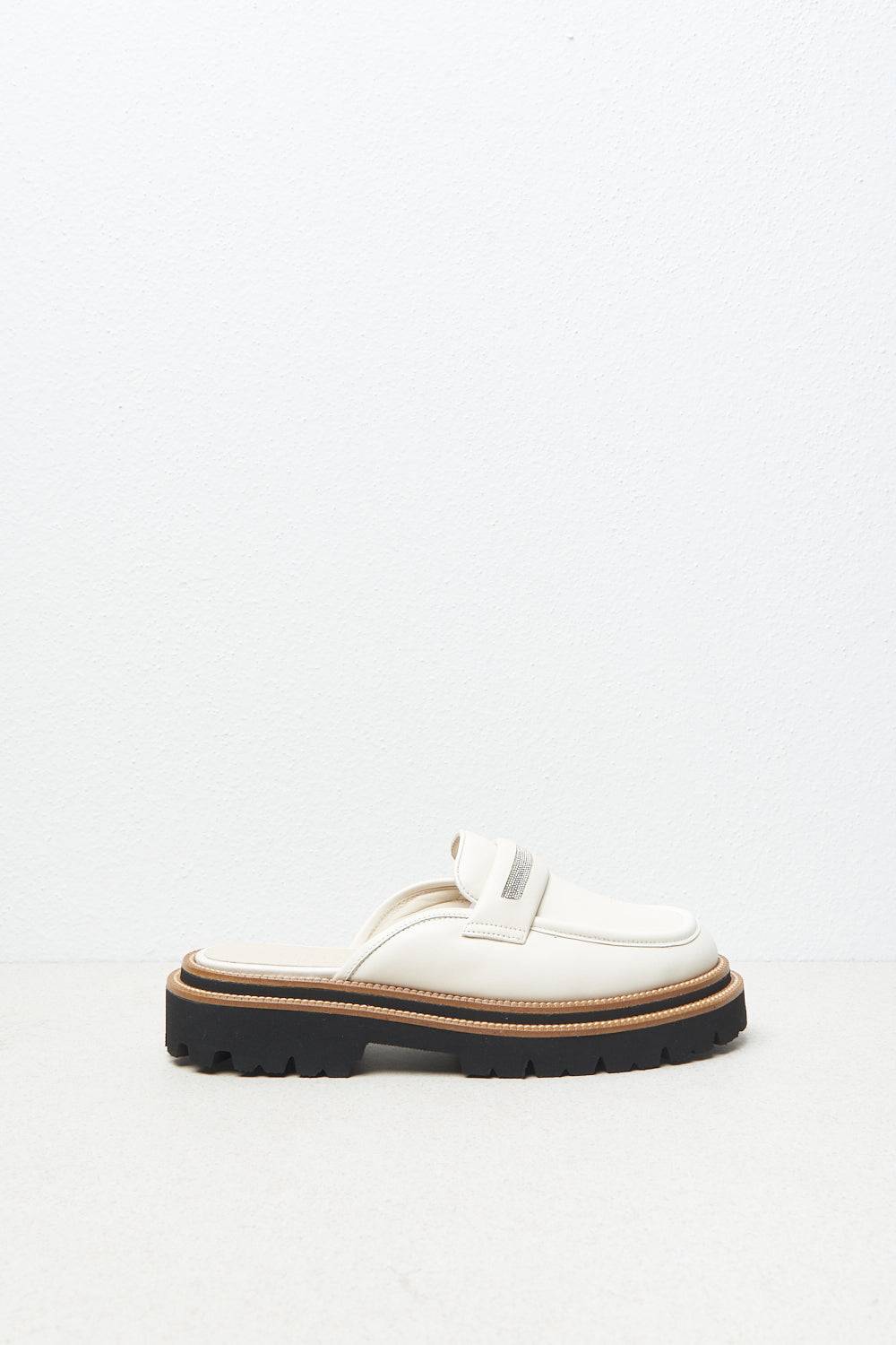Peserico Mules a mocassino in vera pelle nappata ACQUISTA ORA