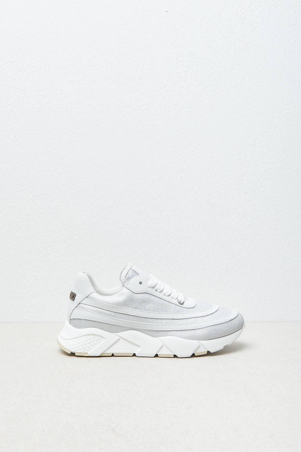 Peserico Sneaker in canvas laminato e pelle nabuk Ultimi due giorni