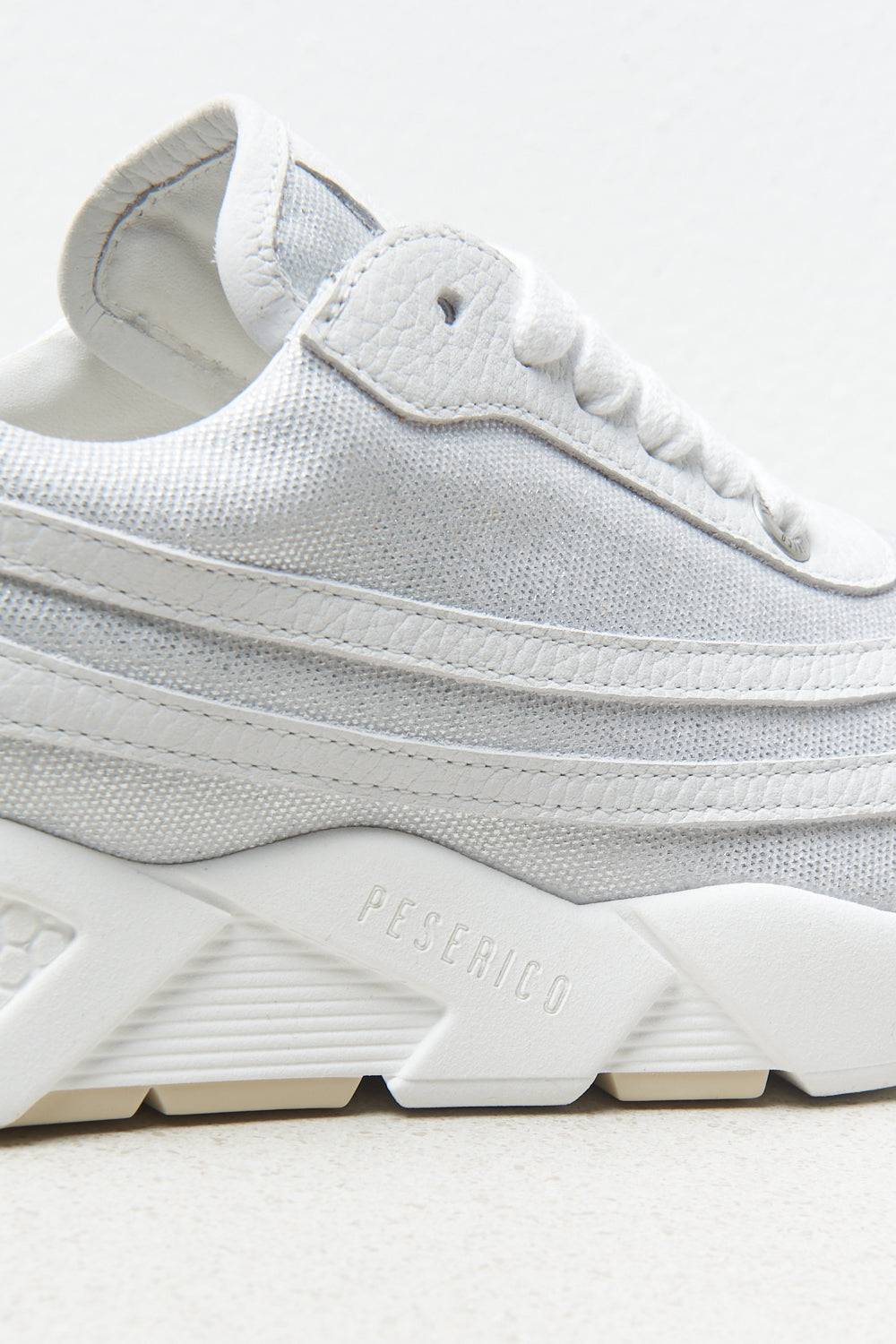 Peserico Sneaker in canvas laminato e pelle nabuk Ultimi due giorni