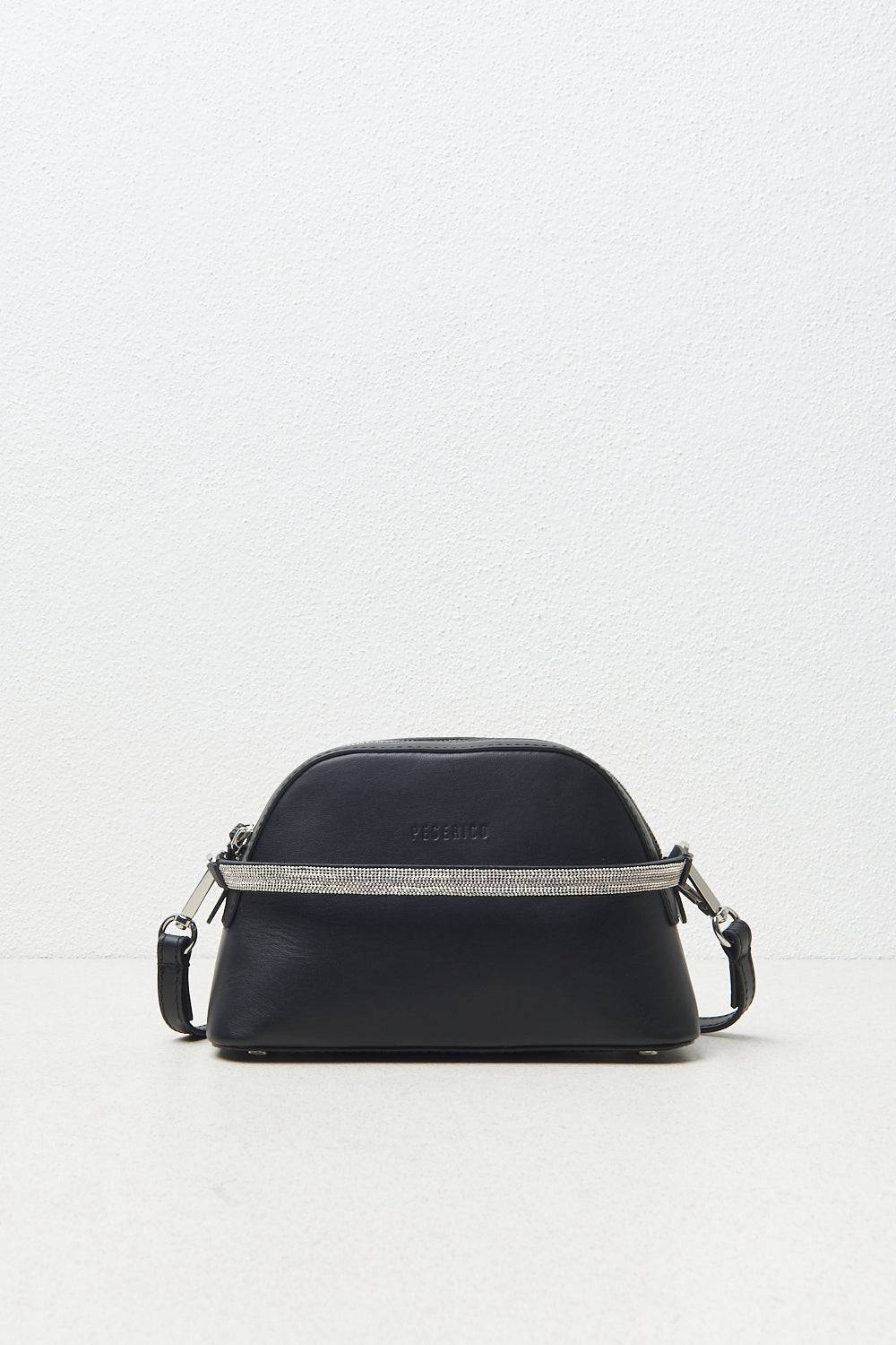 Peserico Pochette in vera pelle con manico e tracolla Sostegno trimestrale