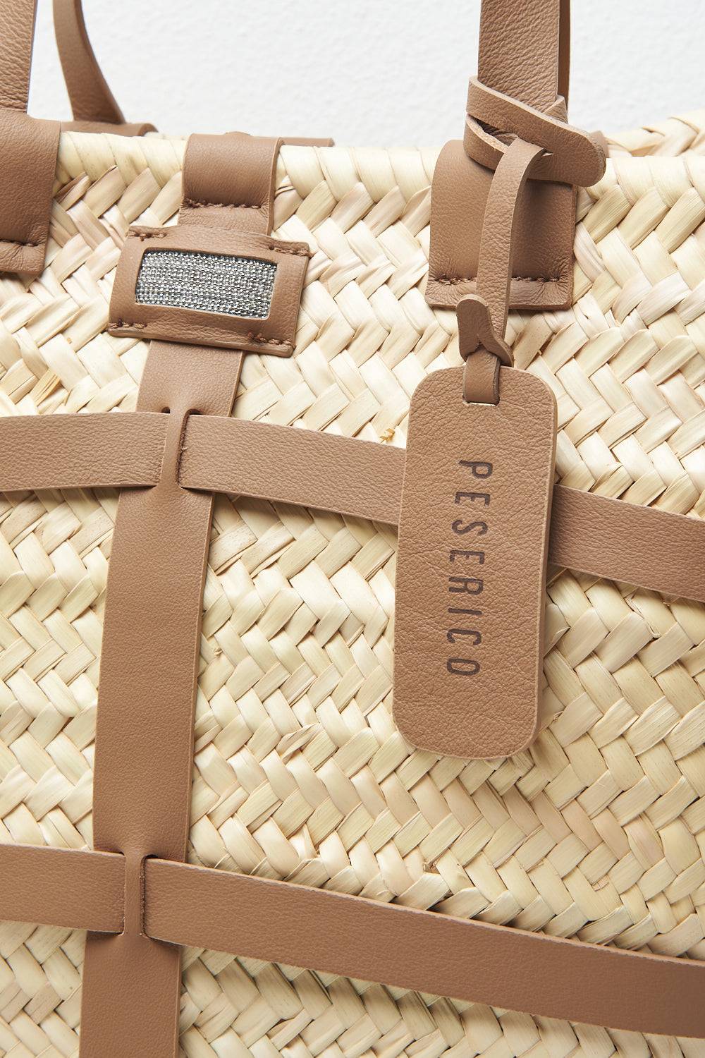 Peserico Borsa in paglia intrecciata a mano Fino al 55% di sconto
