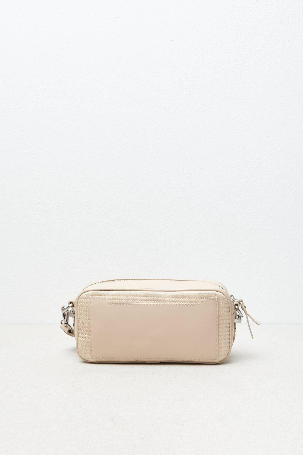 Peserico Borsa crossbody in vera pelle e tessuto Super sconto