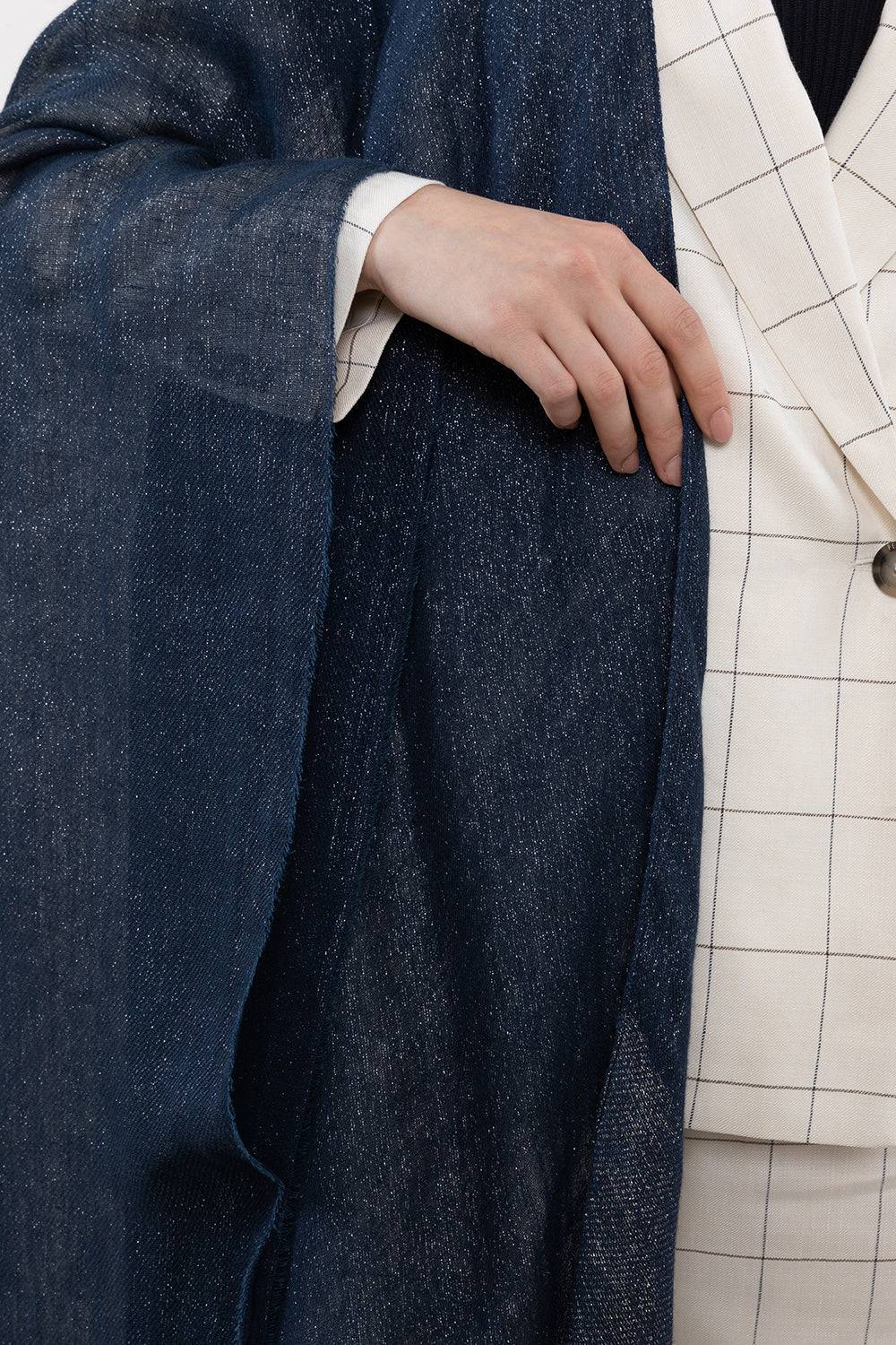 Peserico Stola a kimono in lino, viscosa e lurex Trasporto libero internazionale