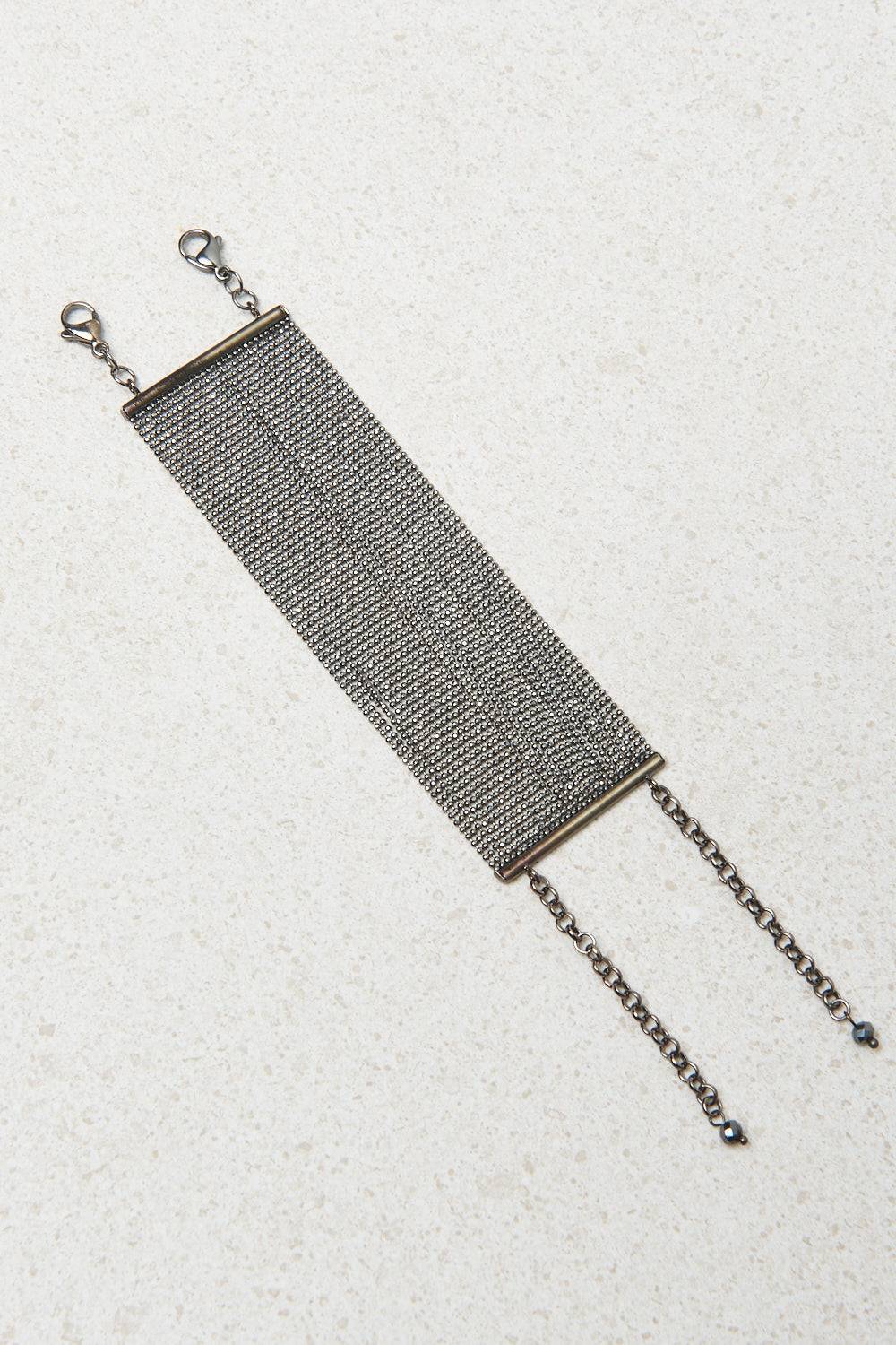 Peserico Bracciale a fascia in catena punto luce Negozi Online