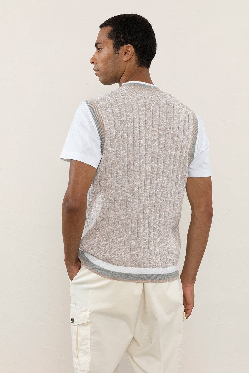 Peserico Gilet in filato di puro cotone extrafine Affare Del Giorno