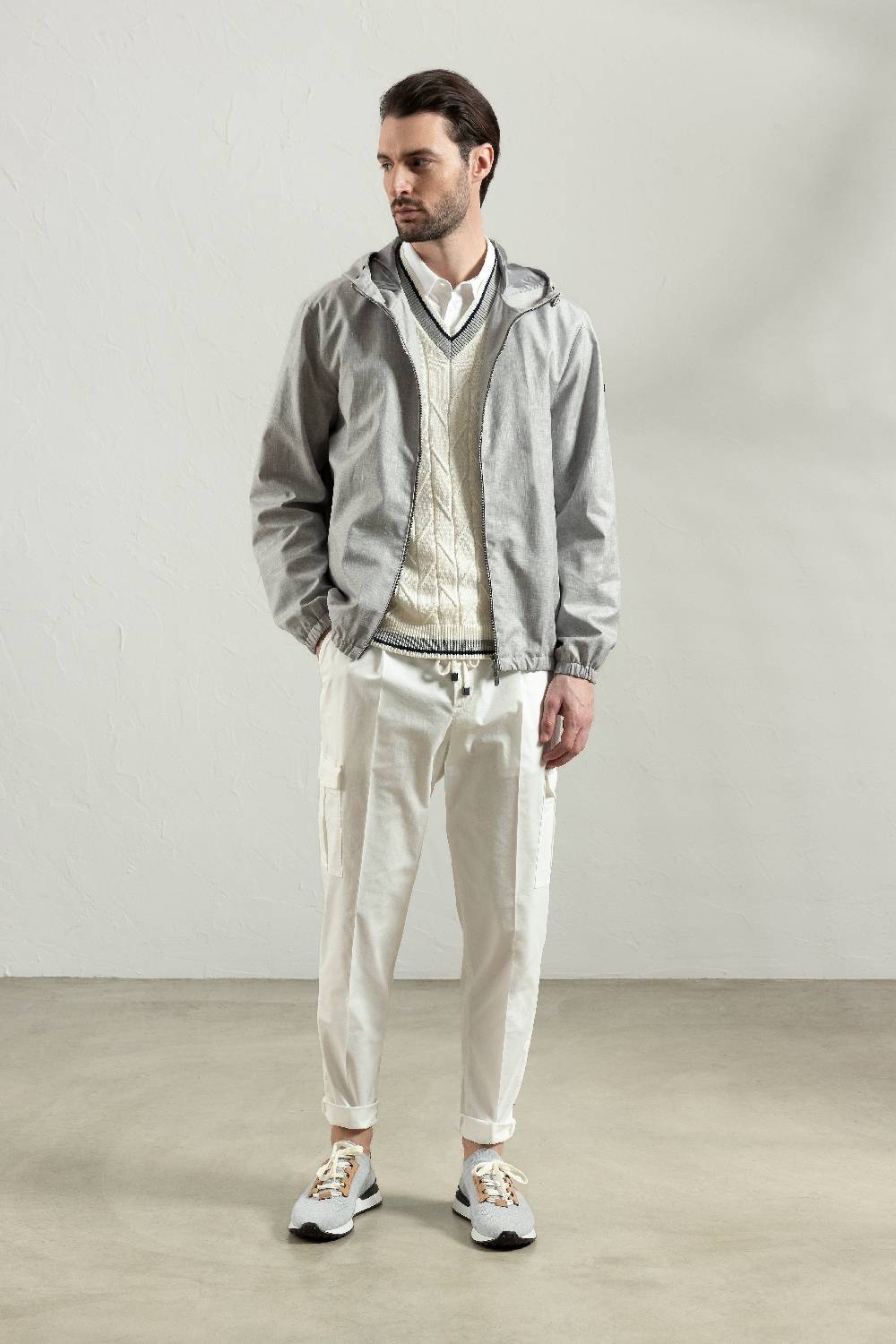 Peserico Gilet in filato di puro cotone extrafine Prezzo Ridotto