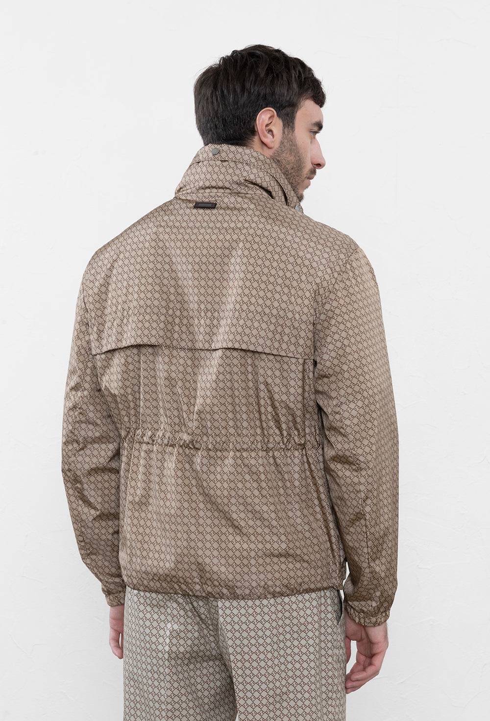 Peserico Giubbino in popeline di nylon stampato Saldi