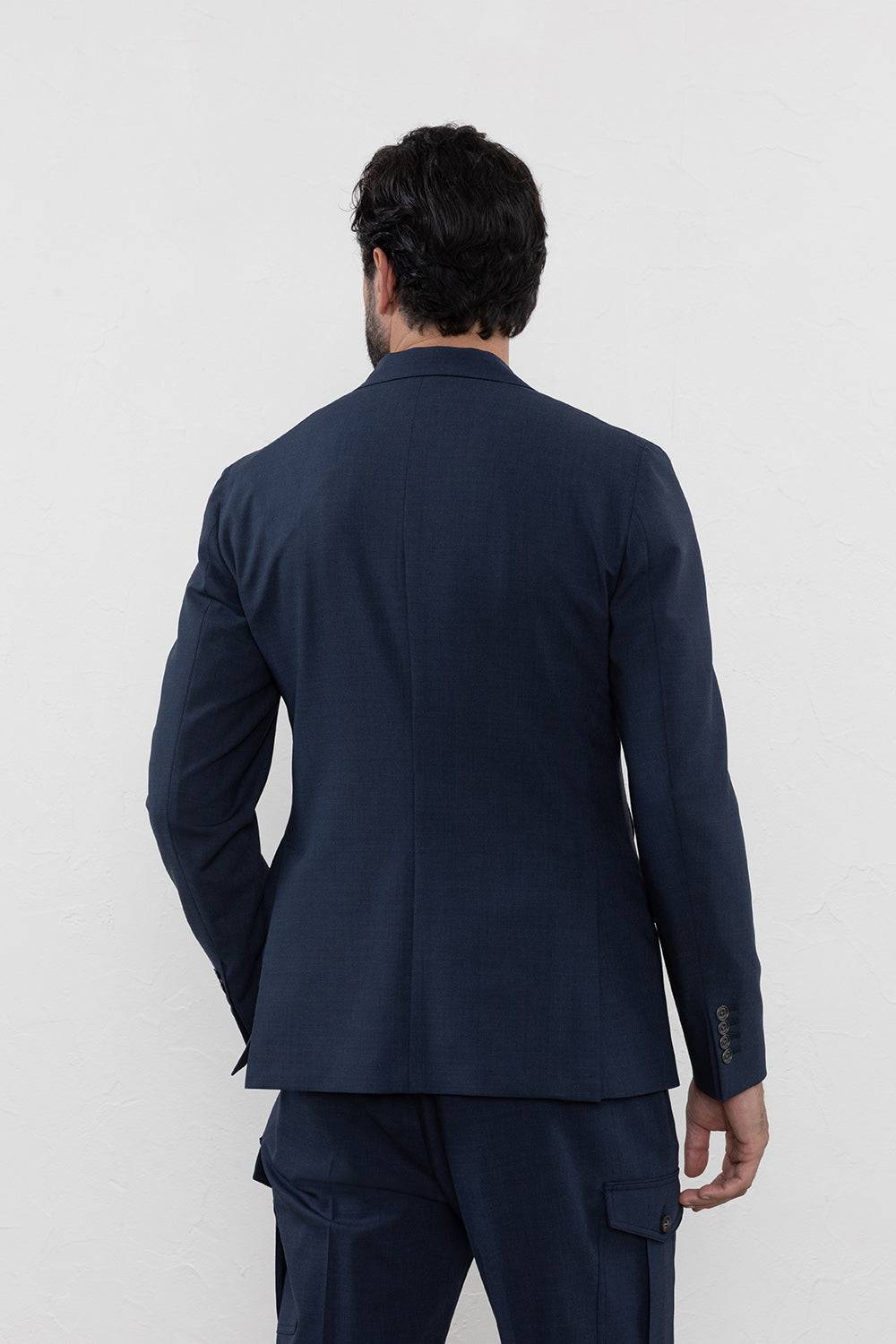 Peserico Blazer monopetto in tela in misto lana comfort Vendita Economica