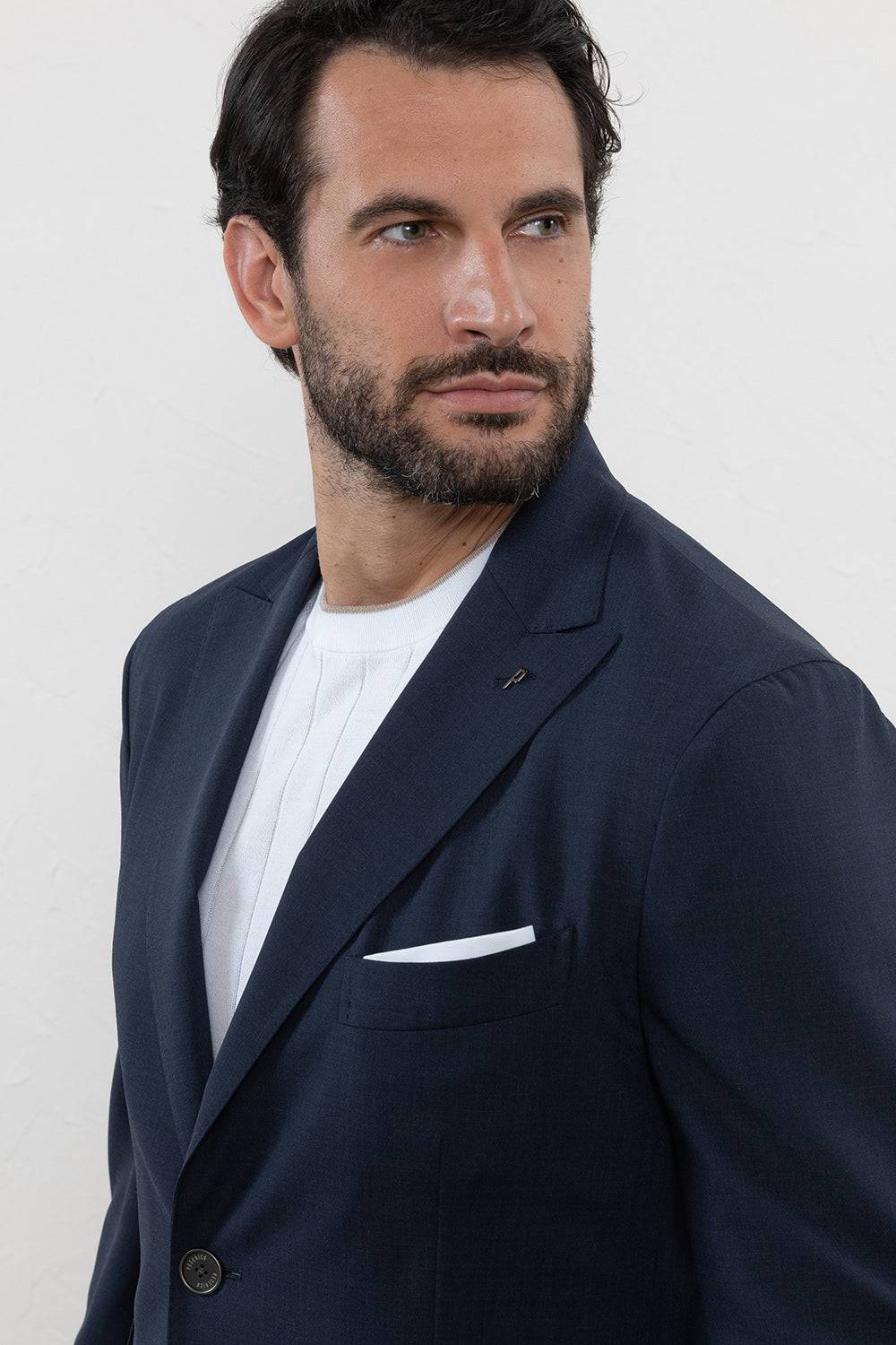 Peserico Blazer monopetto in tela in misto lana comfort Vendita Economica