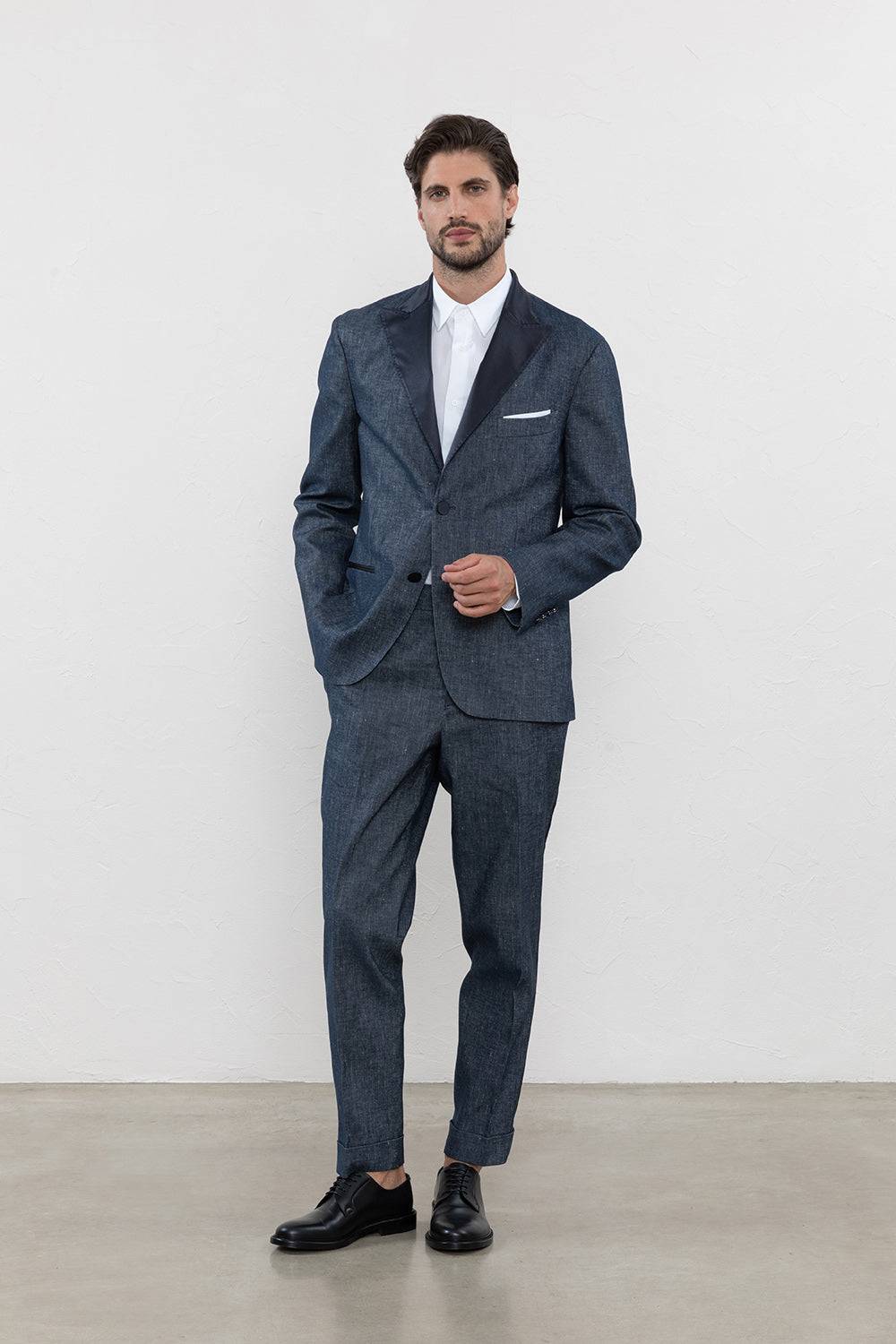 Peserico Blazer monopetto evening in lino cotone In Saldo
