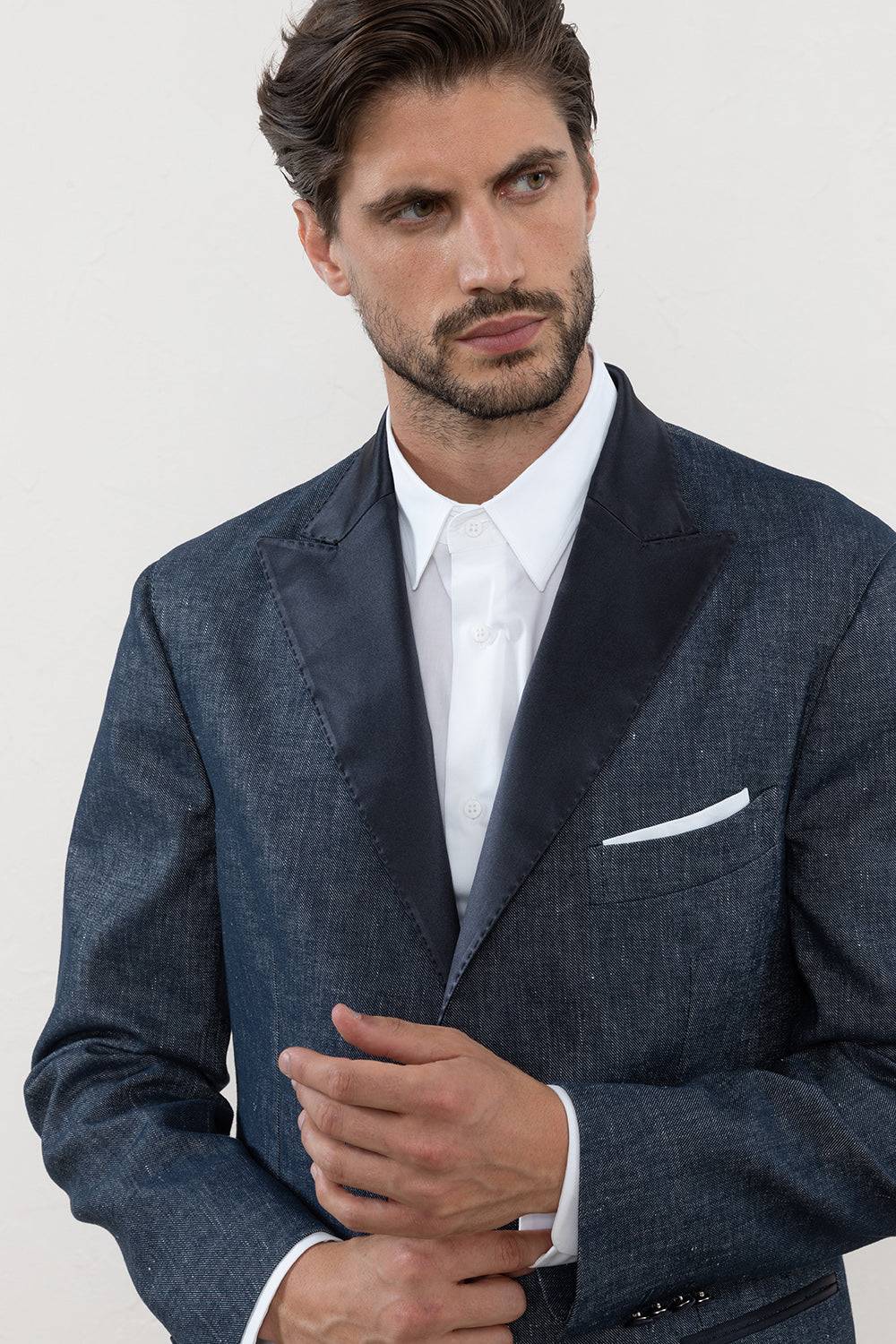 Peserico Blazer monopetto evening in lino cotone In Saldo