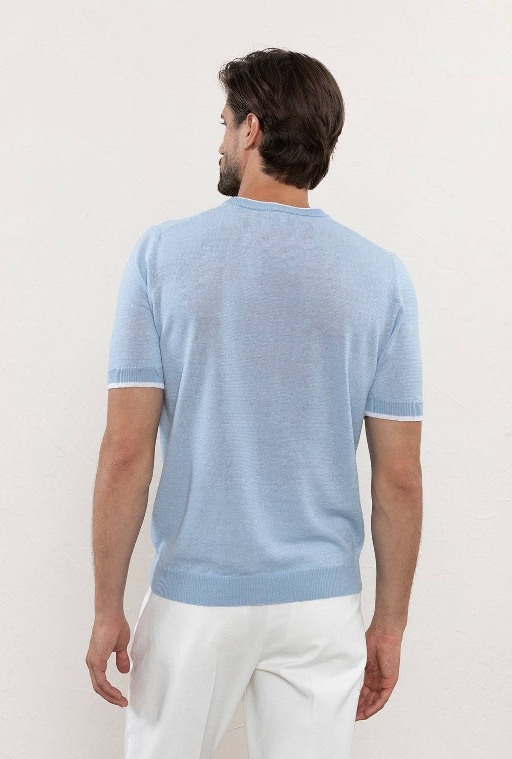 Peserico T-shirt in filato di lino e cotone crépe Moda