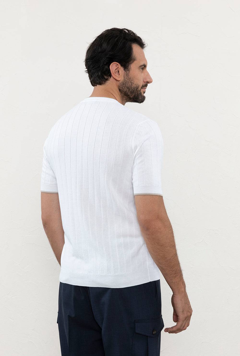 Peserico T-shirt in filato di puro cotone crépe Sconto di tempo limitato
