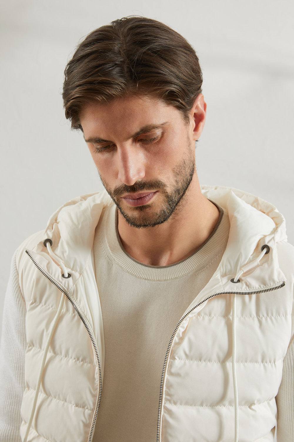 Peserico T-shirt in filato di puro cotone crépe Prezzo di fabbrica