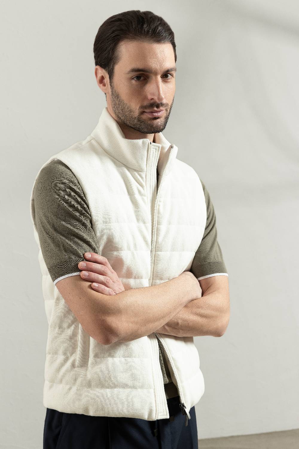 Peserico Polo in filato di puro cotone crepe Offerta speciale