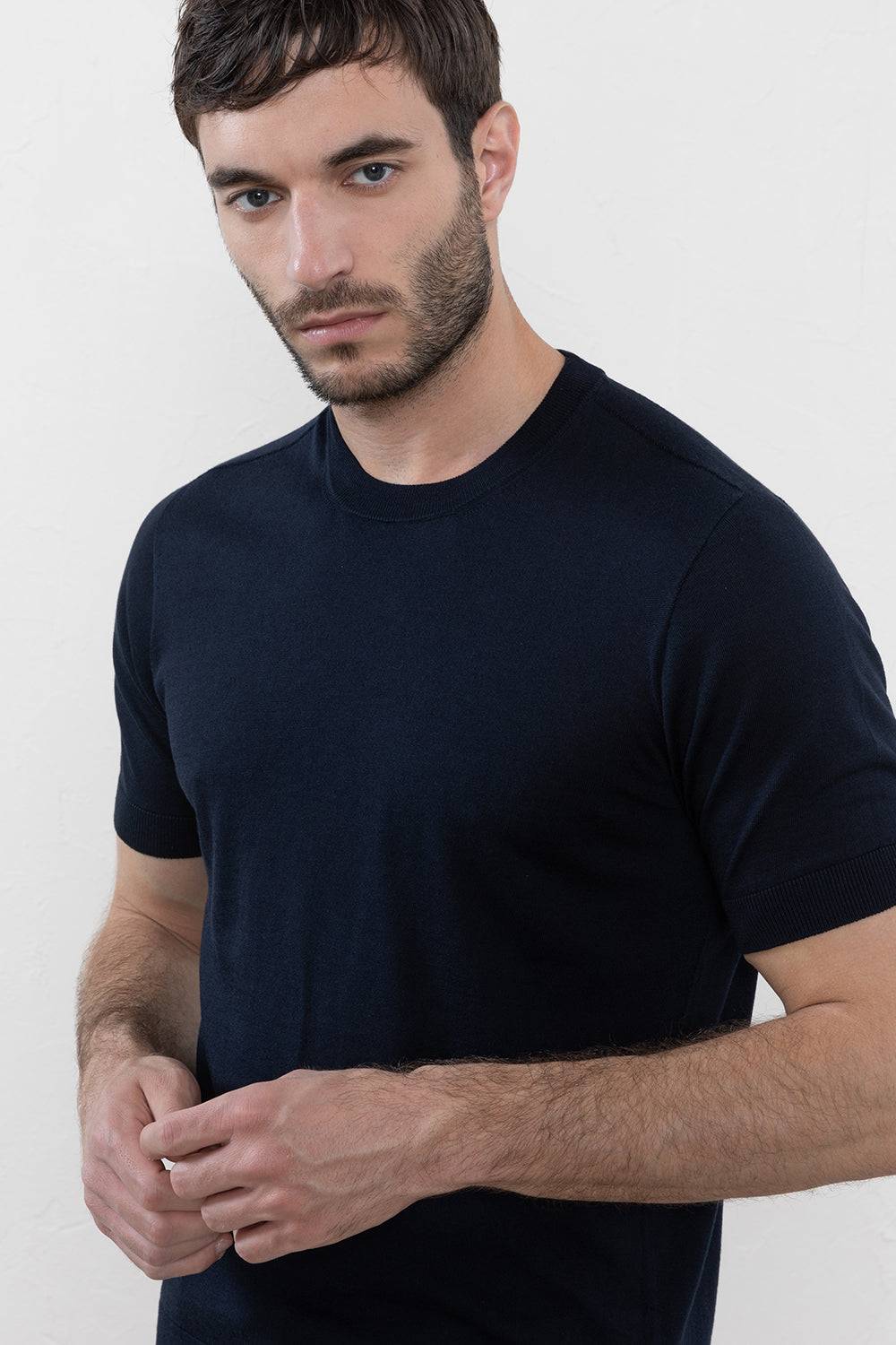 Peserico T-shirt in filato di seta cotone Comprare a buon mercato